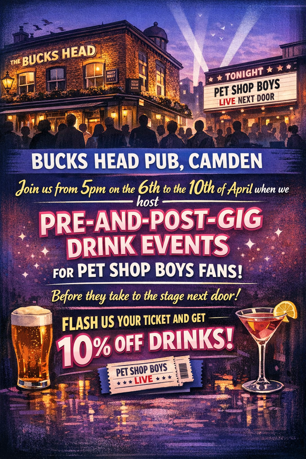 Pet shop boys Pre & Post Gig Party