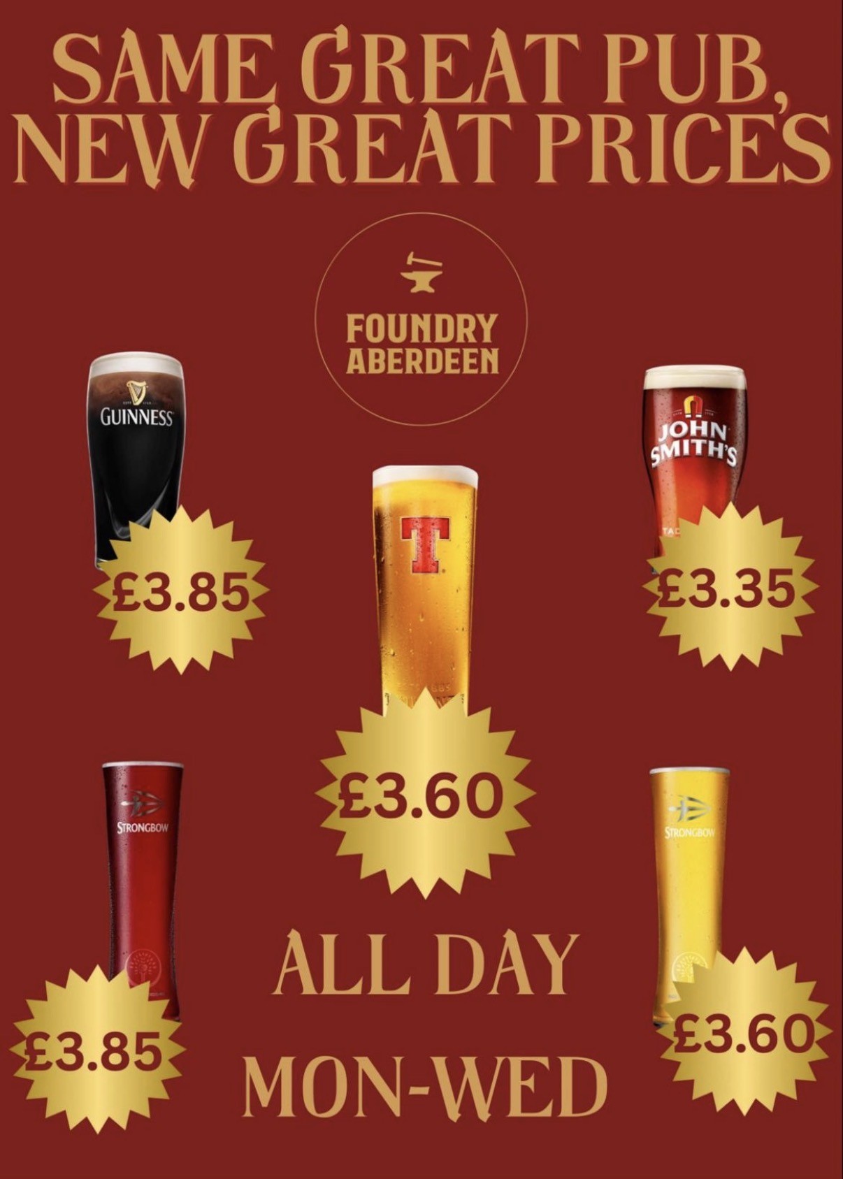 Midweek Madness Prices 