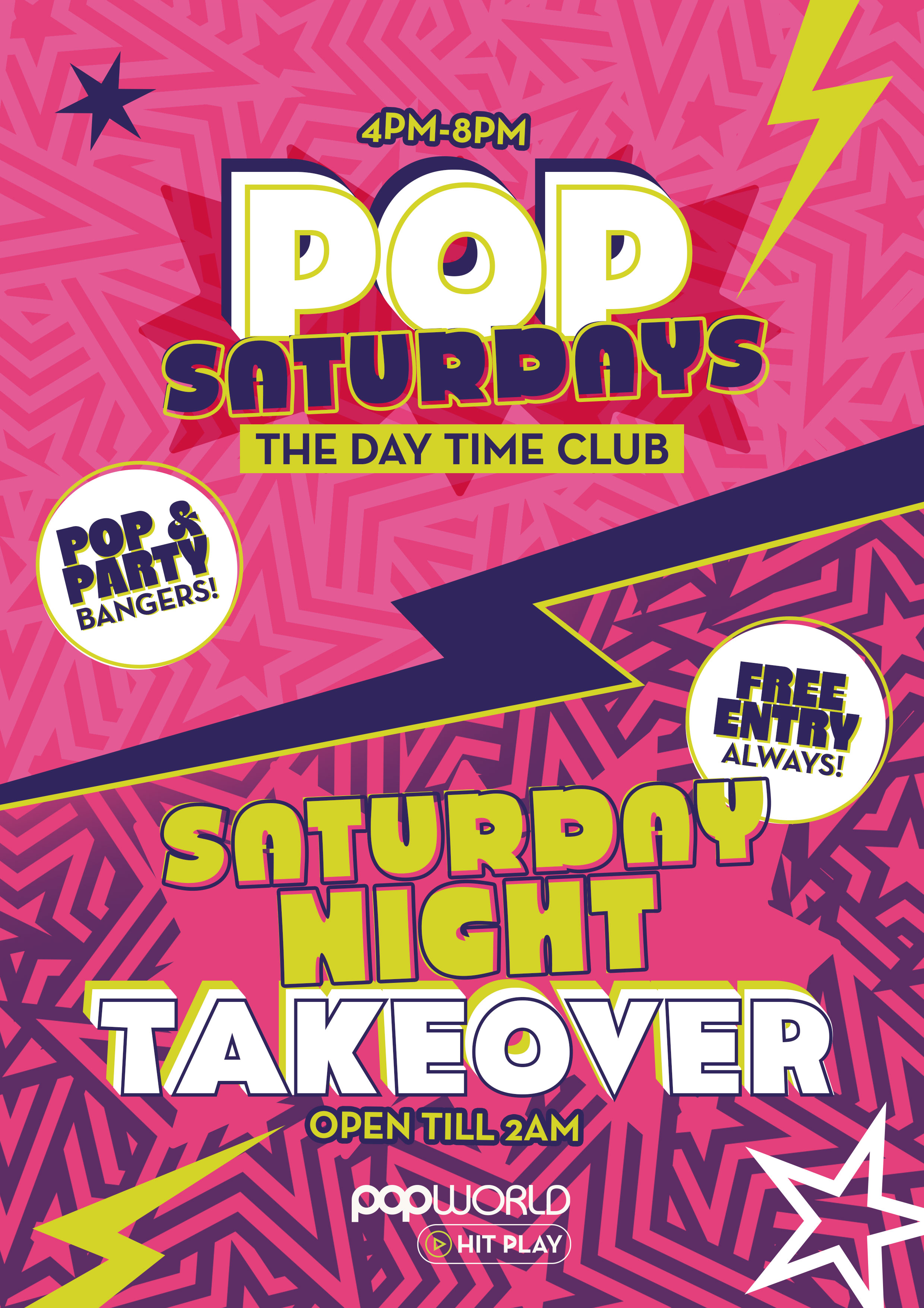 Pop Party Saturdays 