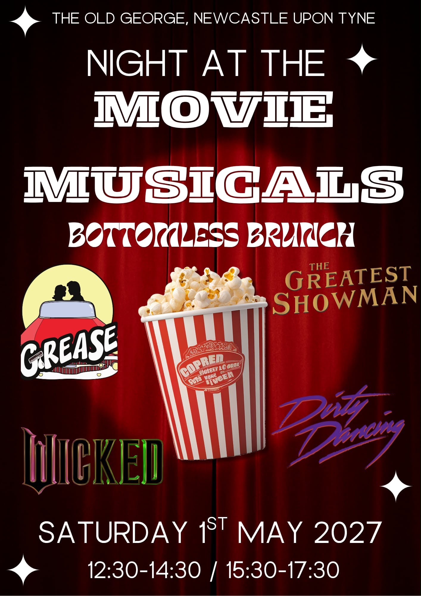Bottomless Brunch Theme Musicals