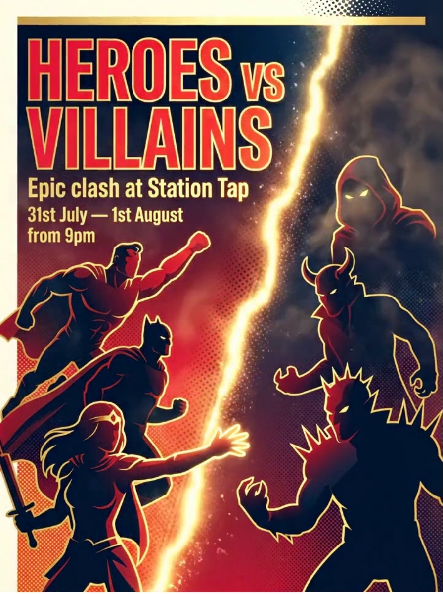 heroes vs villains party