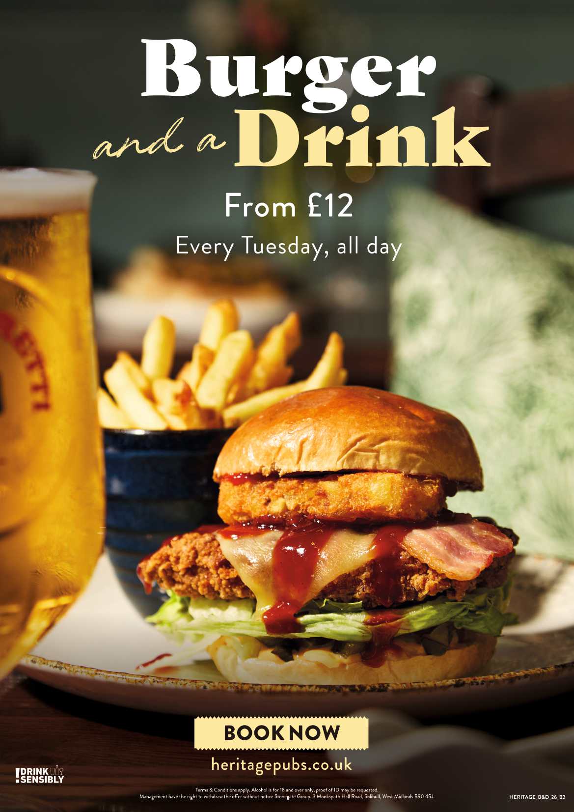 Burger & a drink from 12 pounds