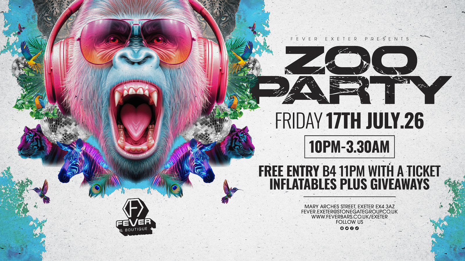 ZOO Party with 2-4-1 Drinks