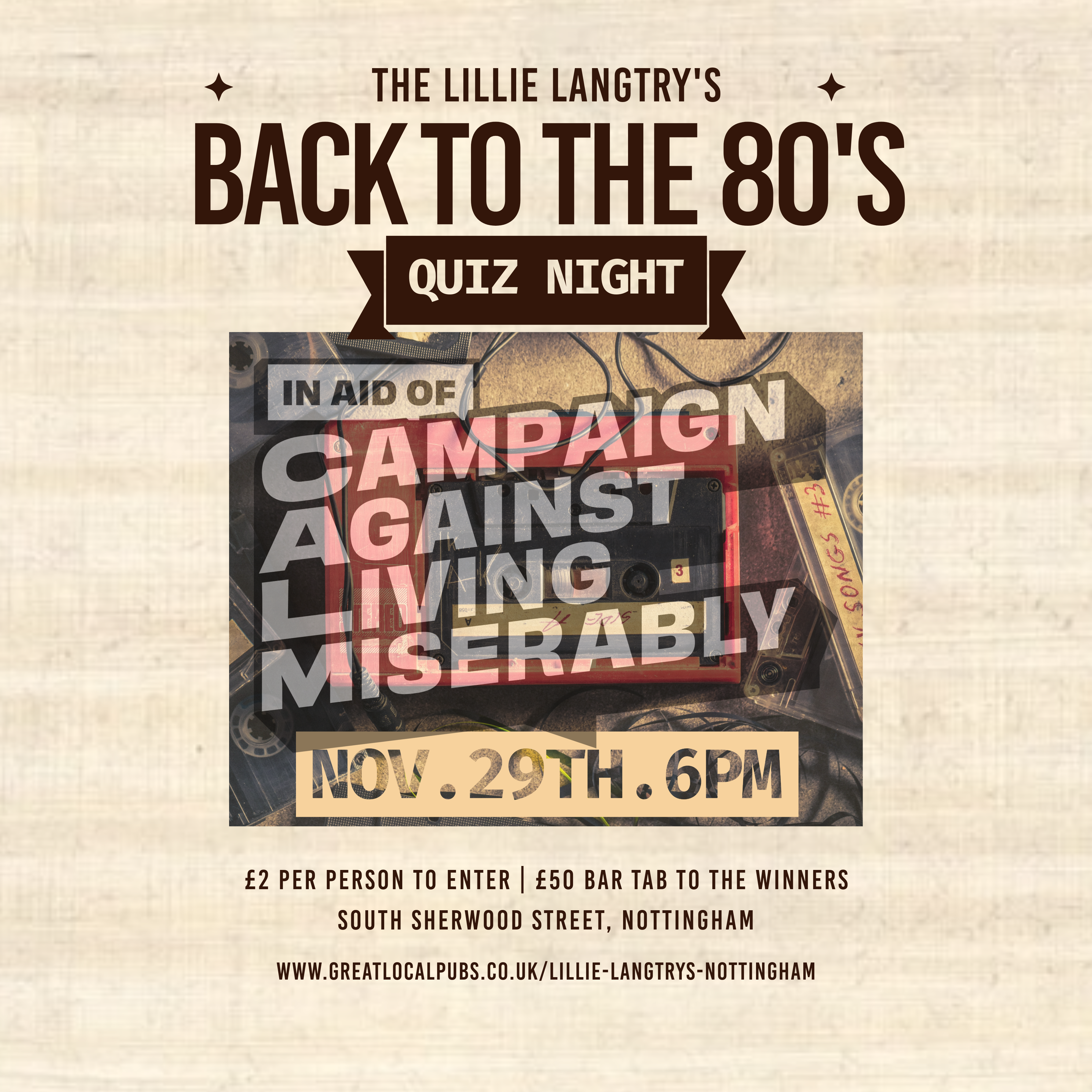 Back To The 80's Quiz Night
