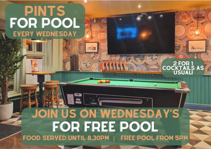 Pint for Pool - Free Pool