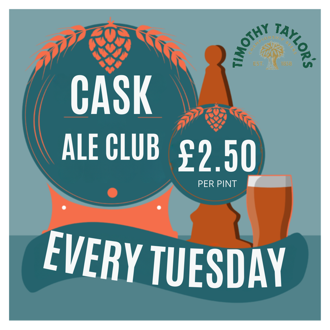 CASK ALE TUESDAY 2-50 ALL DAY