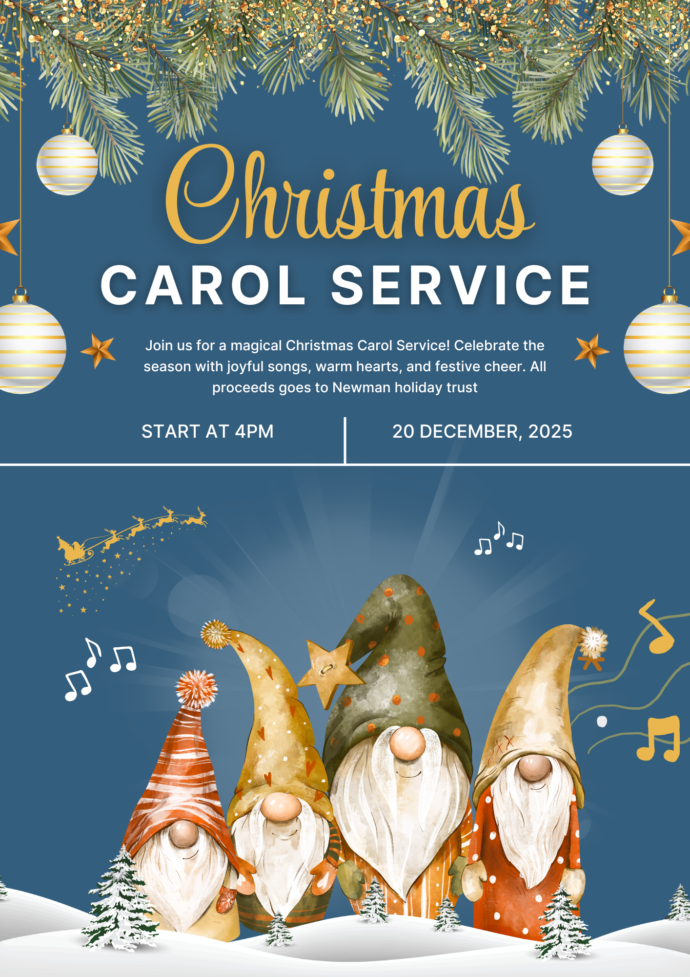 Carol Service with Newman trust