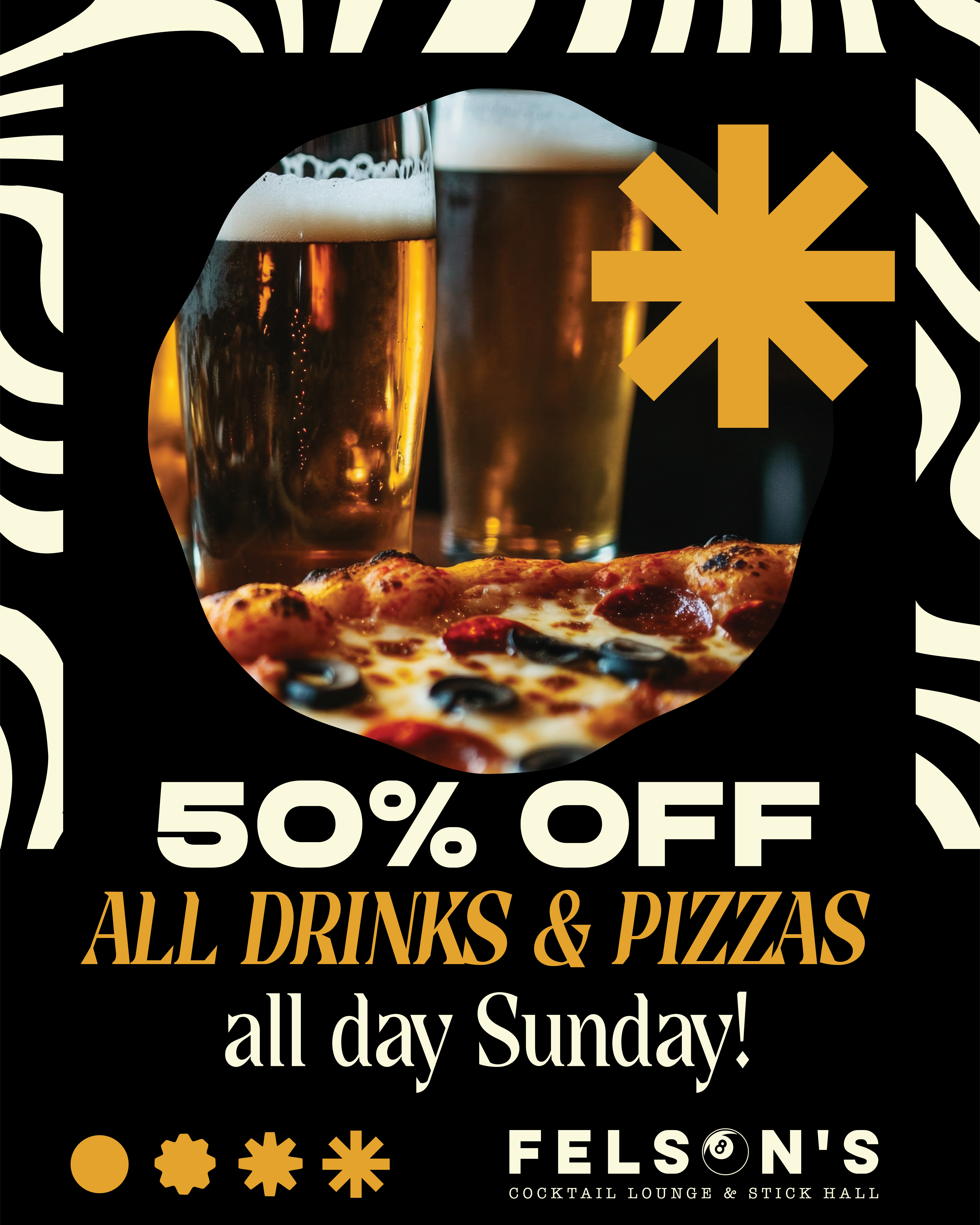50% off Sundays!