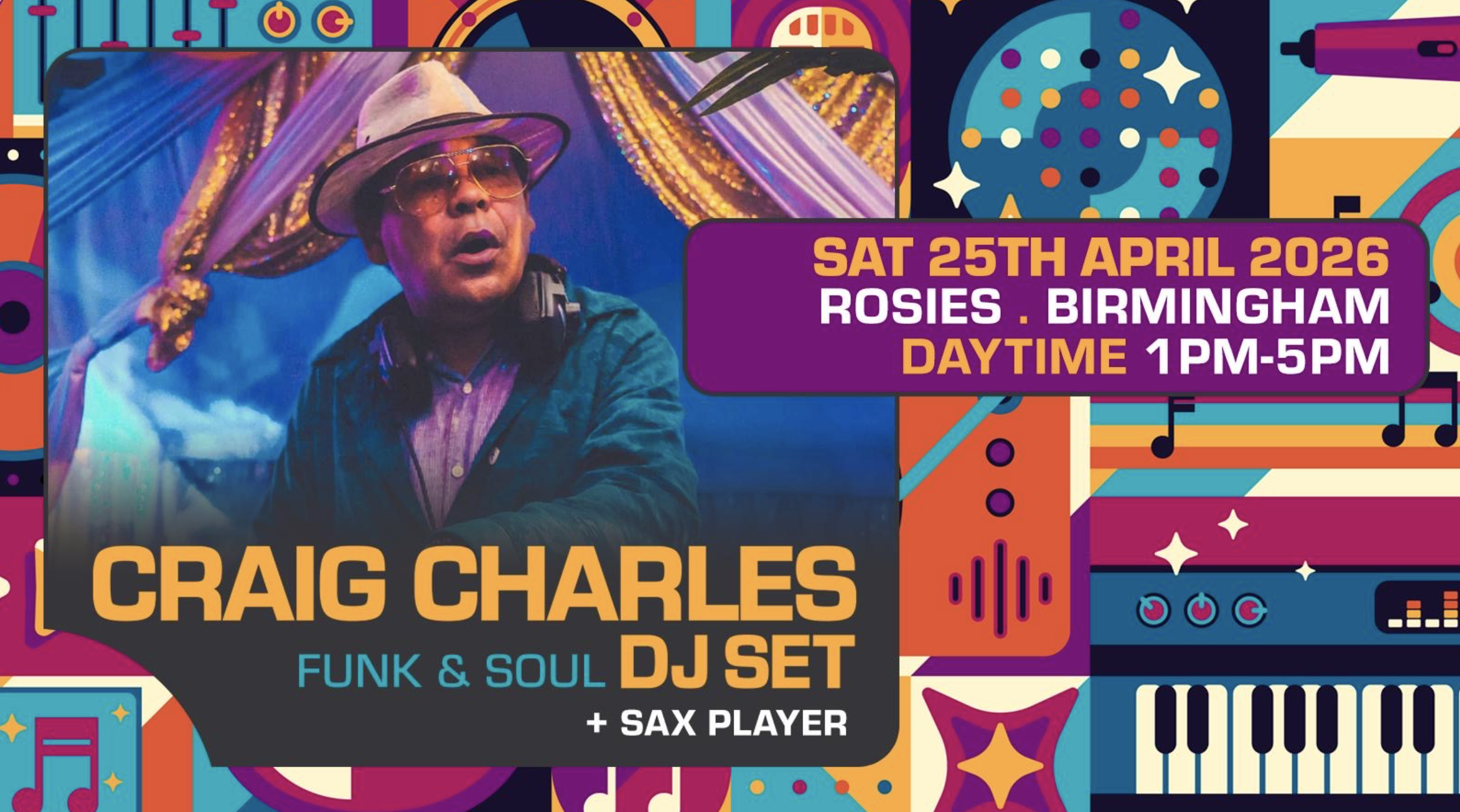 Craig Charles Day Time At Rosies 