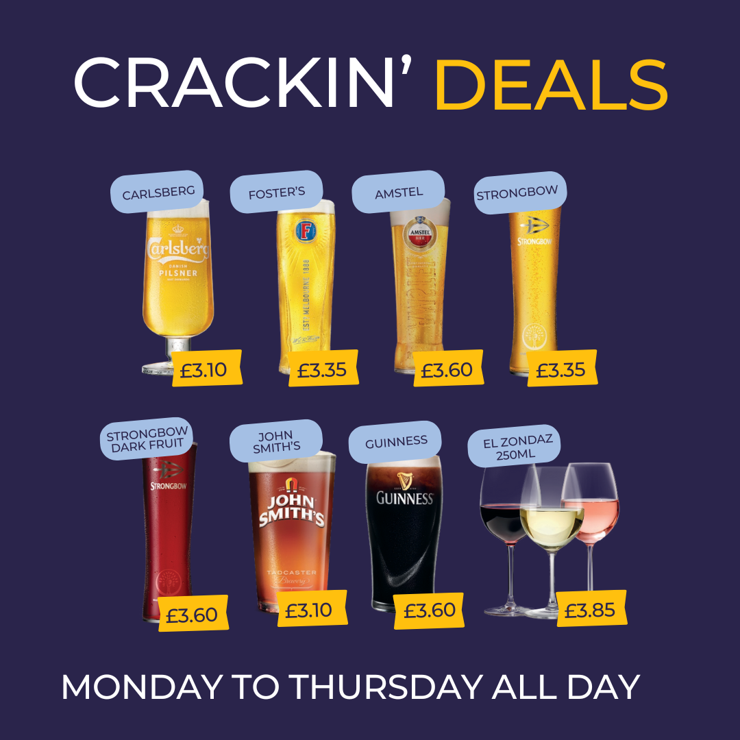 Crackin Deals Mon - Thurs