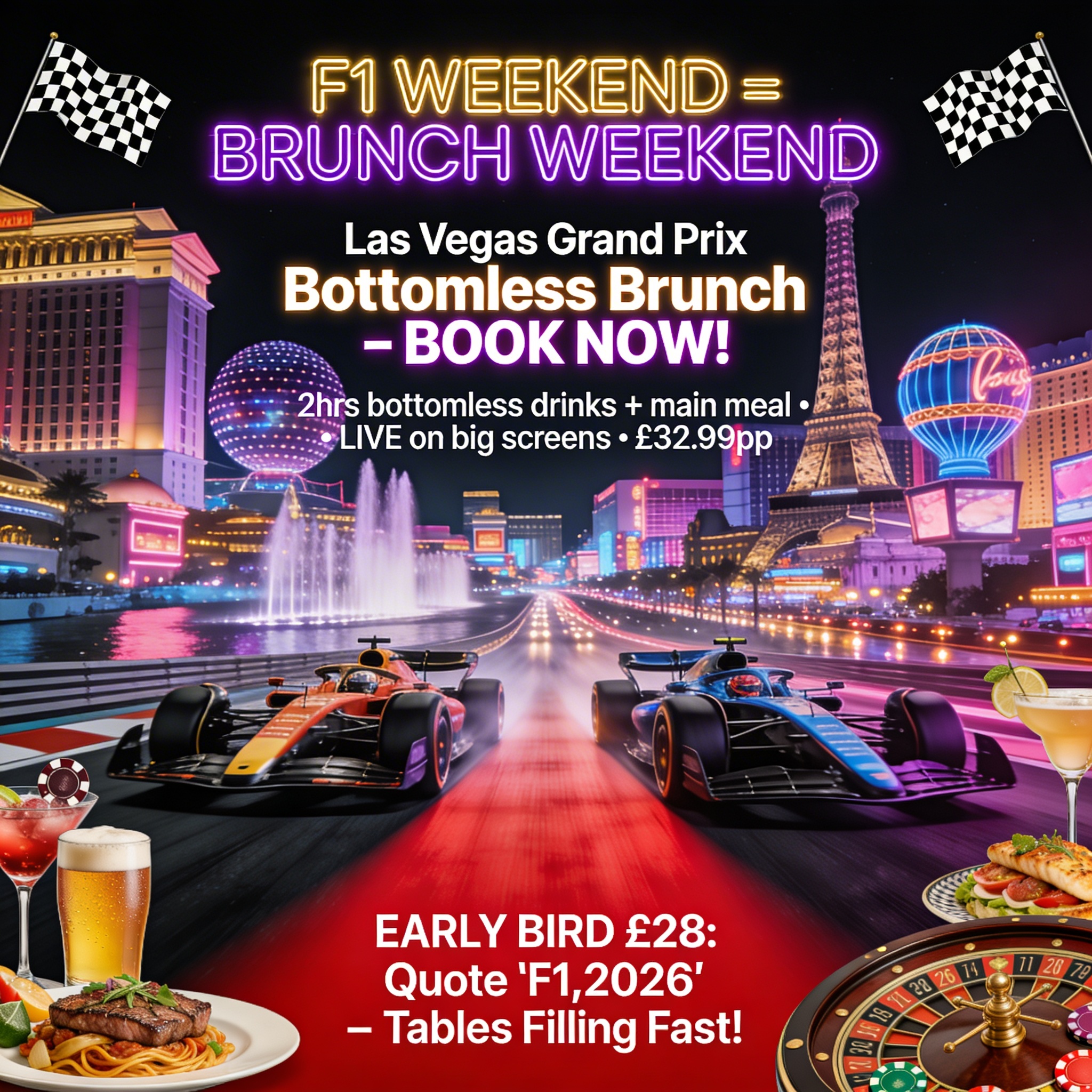 F1 Las Vegas GP Bottomless Brunch