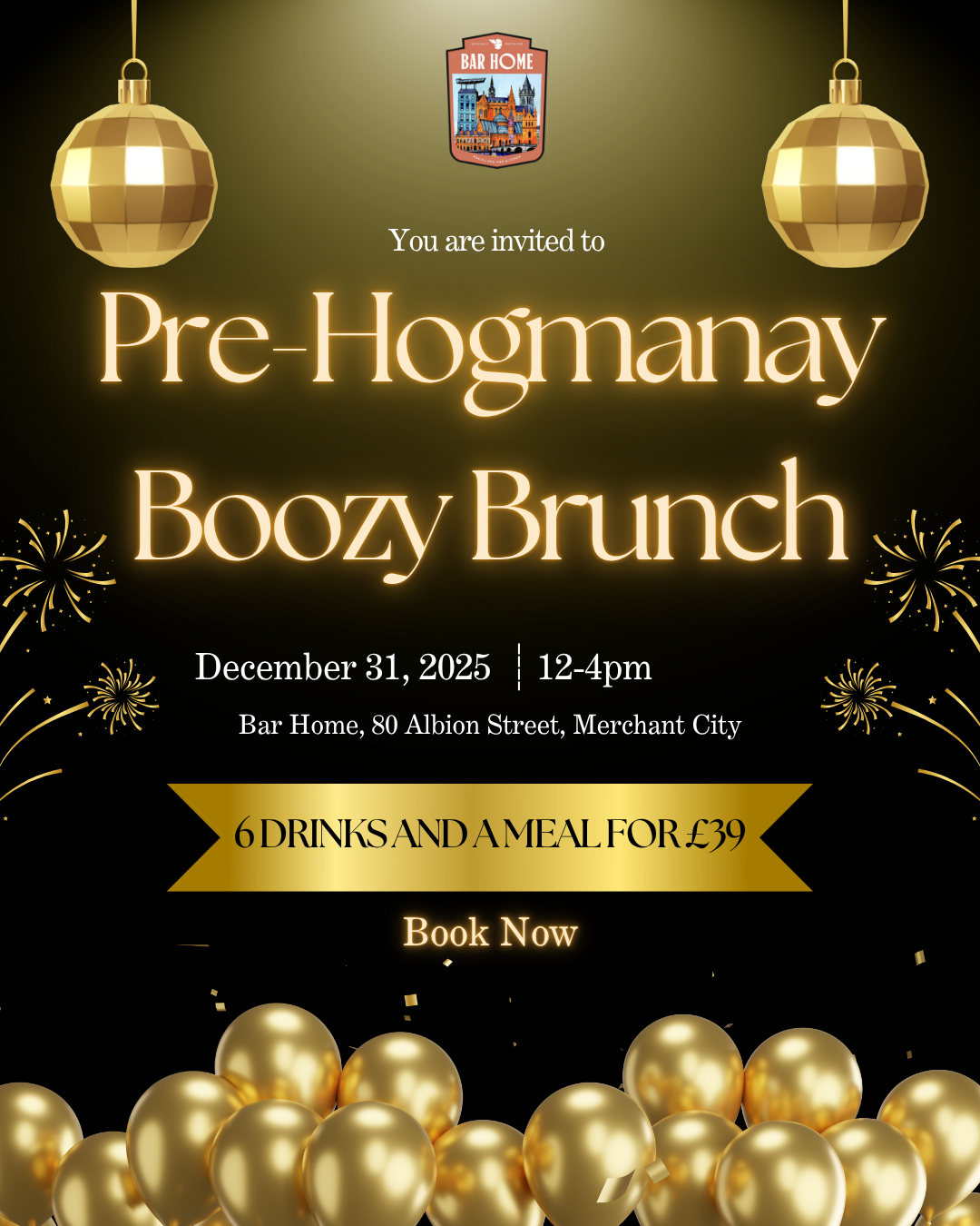 Pre-Hogmanay Boozy Brunch