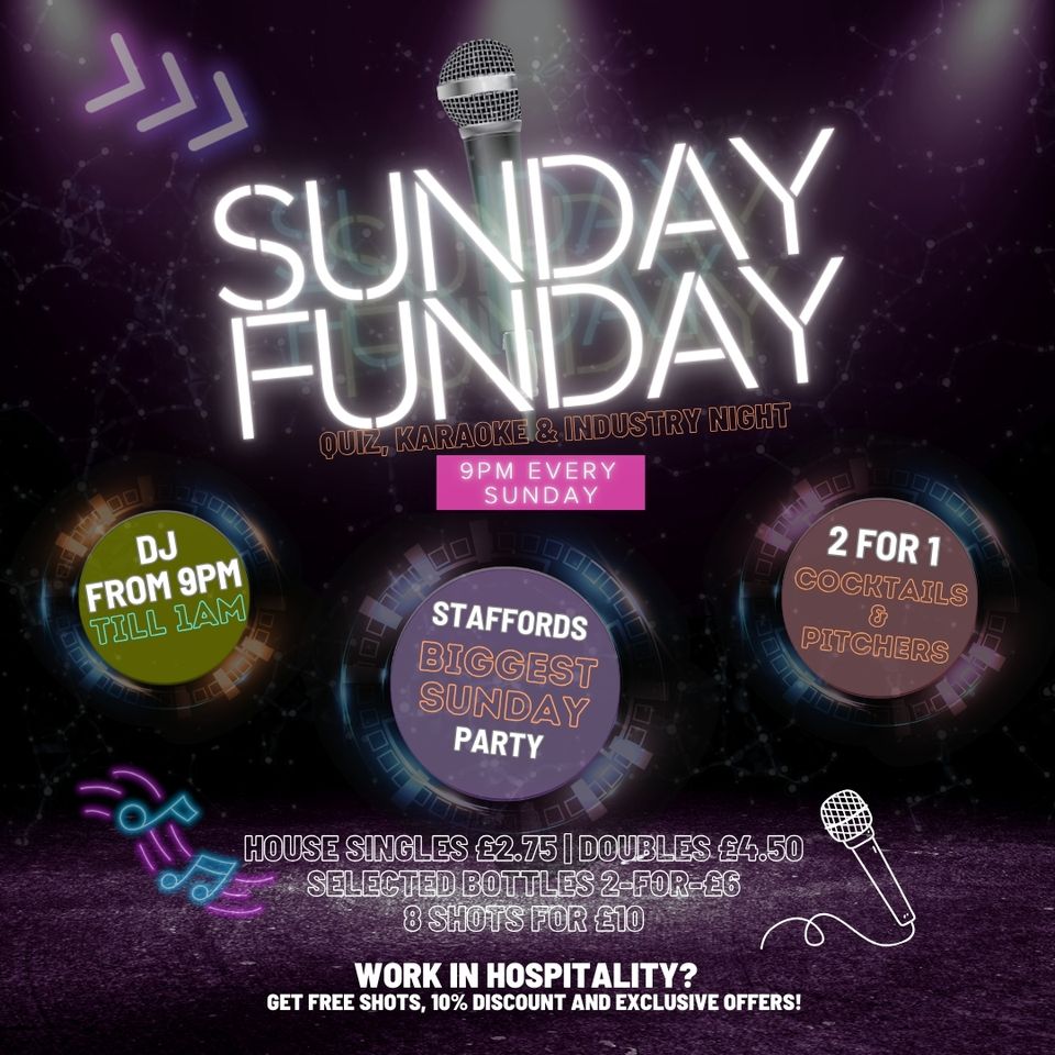 Sunday Funday DJ Karaoke and INDUSTRY night