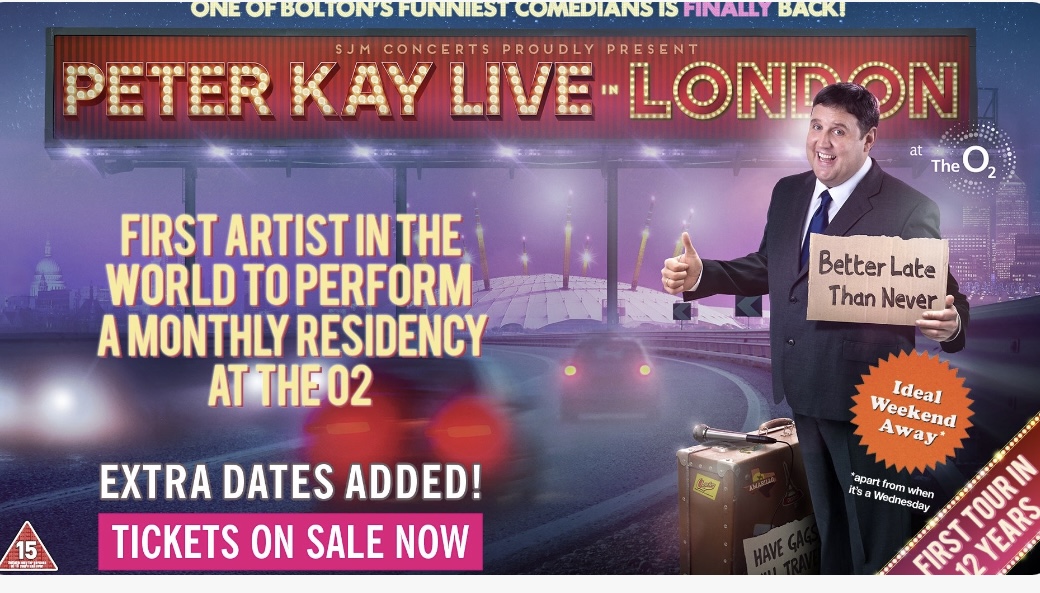 Peter Kay Pre and Post Show Party