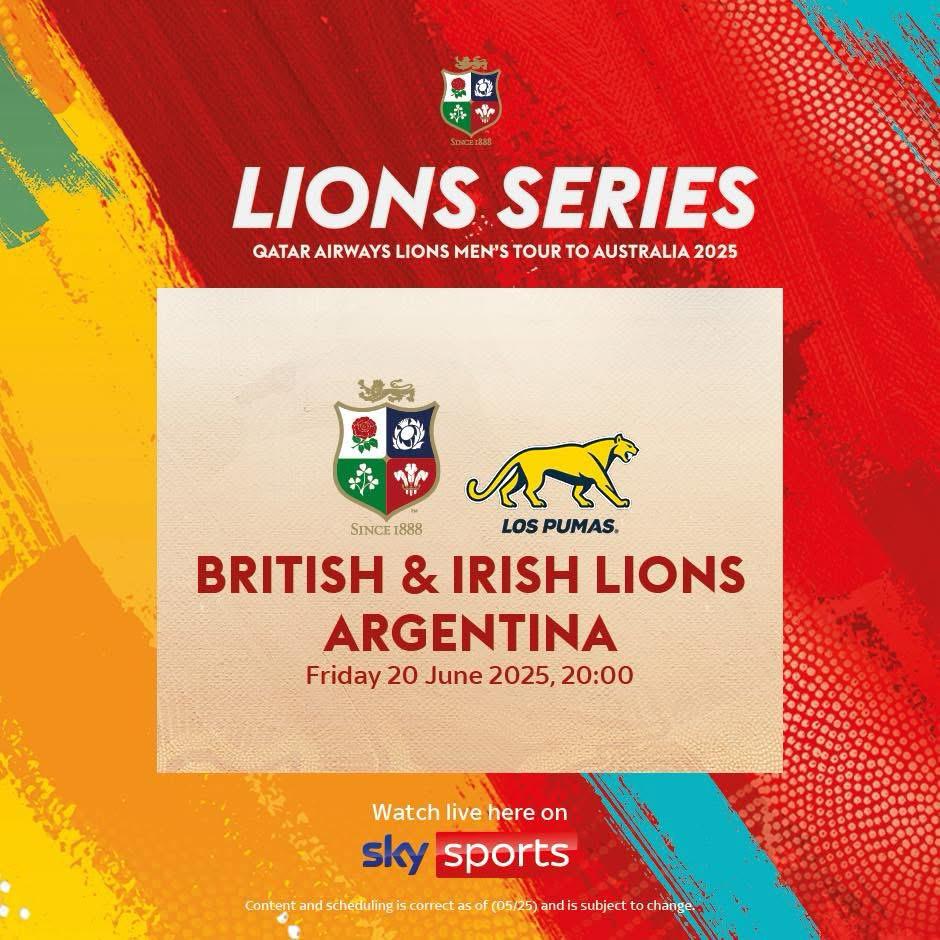 British & Irish Lions Vs Argentina