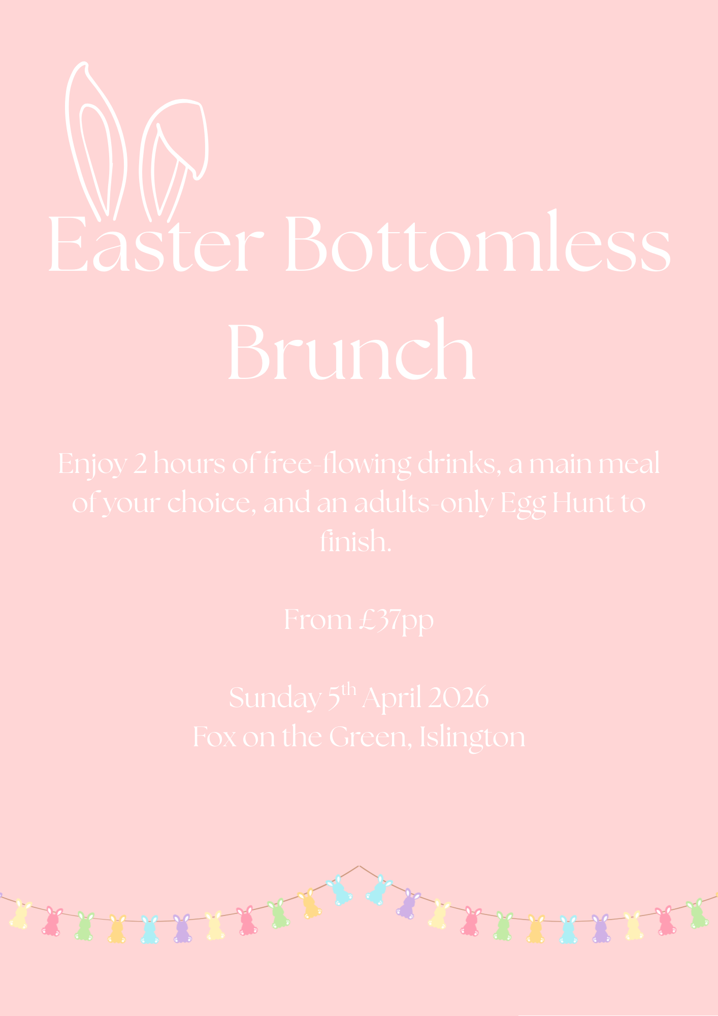 Easter Sunday Bottomless Brunch 