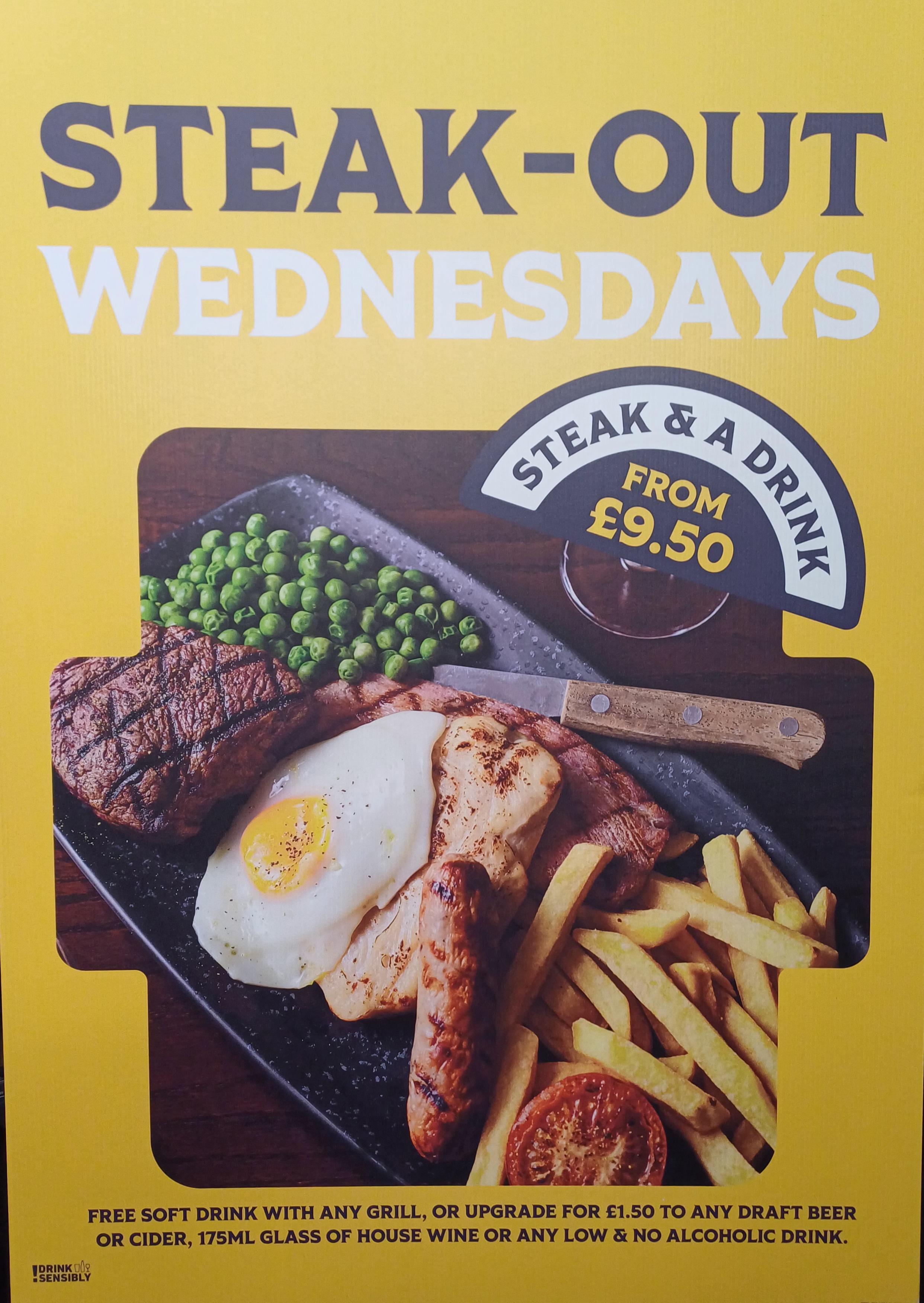 Steak out Wednesdays