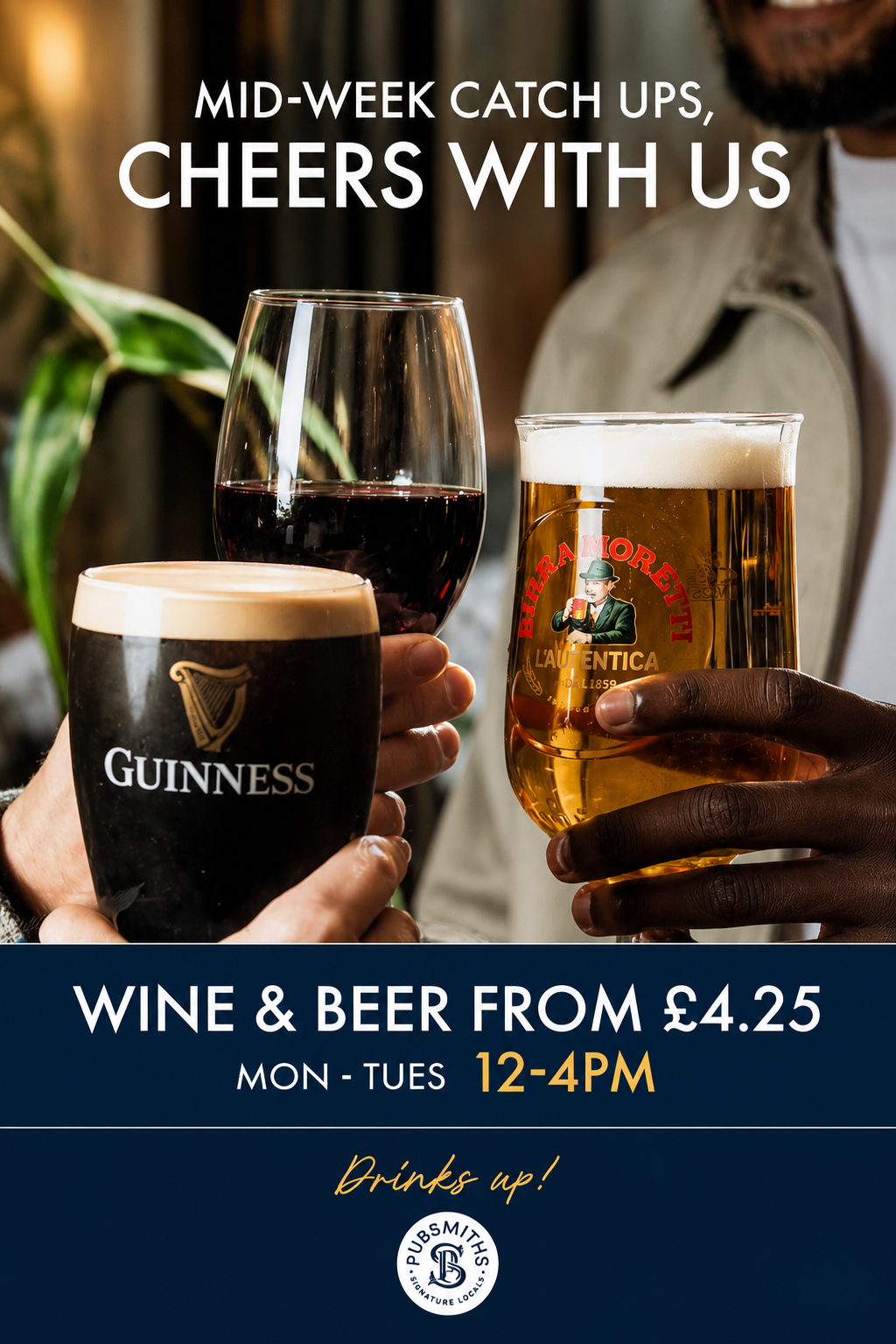 Mid-Week Catch UPS, Cheers with Us