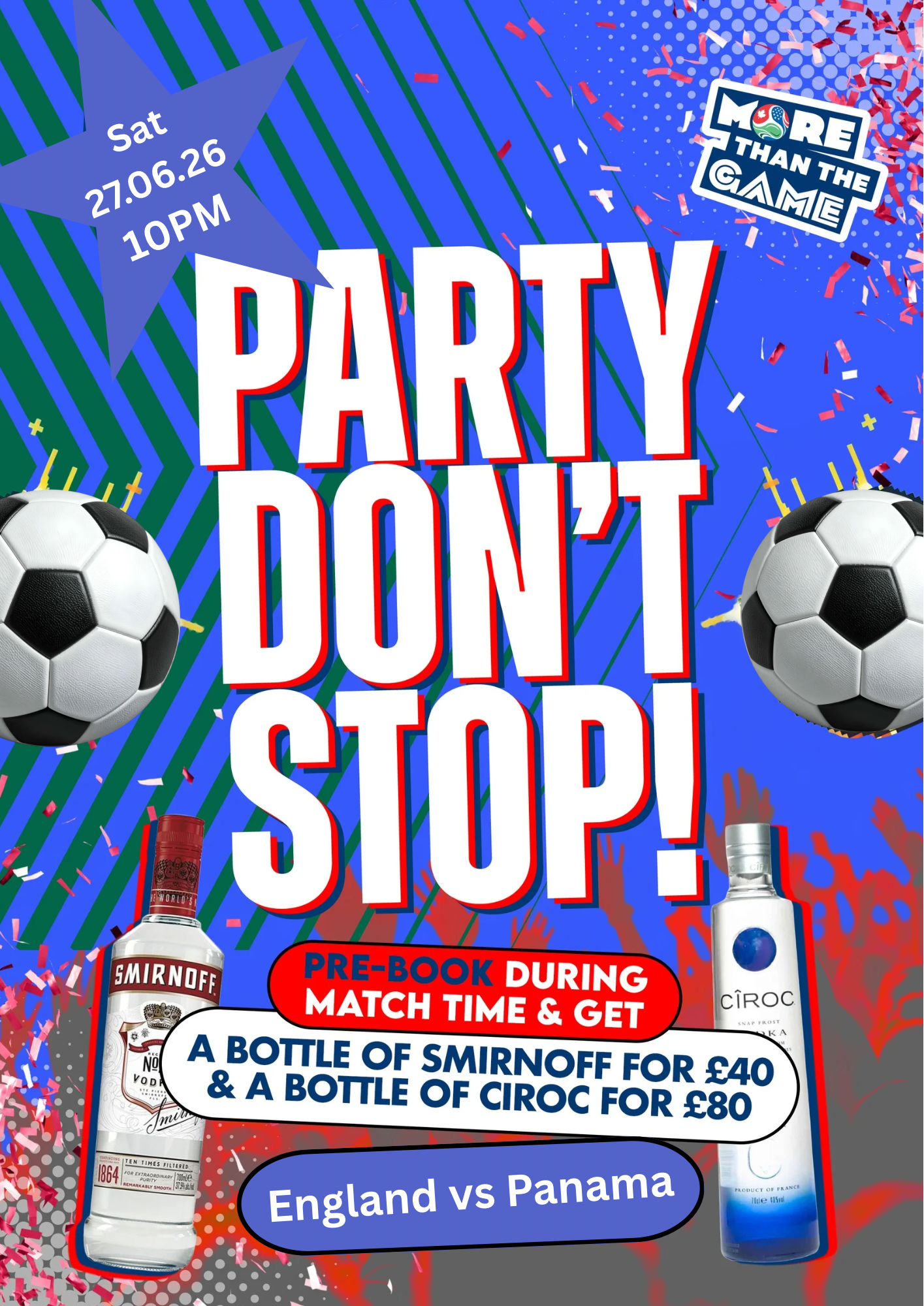 PARTY DONT STOP ENGLAND VS PANAMA 