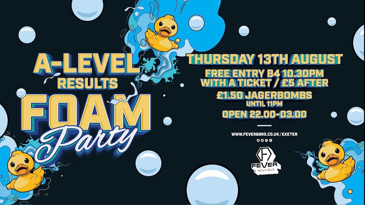 A-Level FOAM PARTY