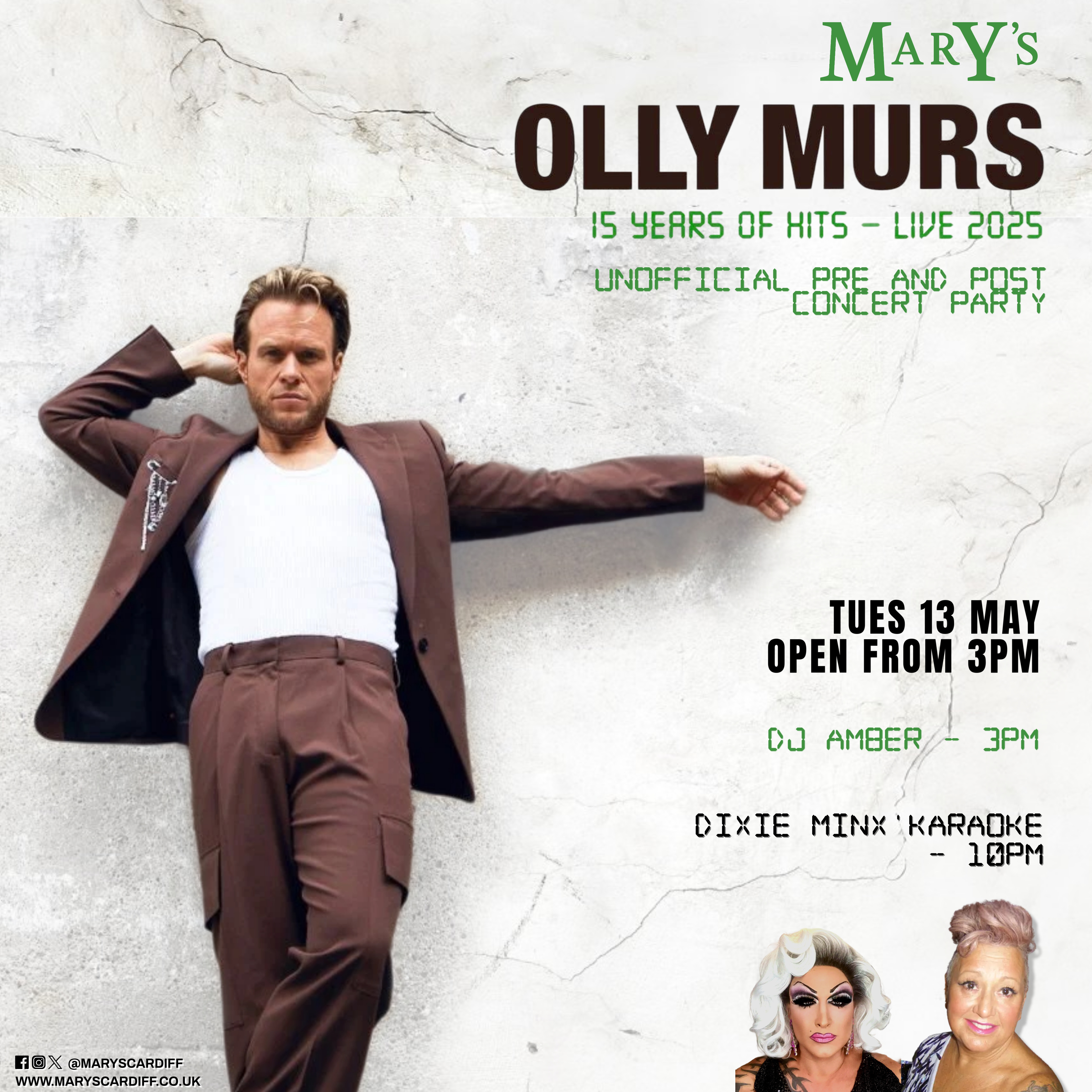 Oly Murs Pre & Post Concert Party