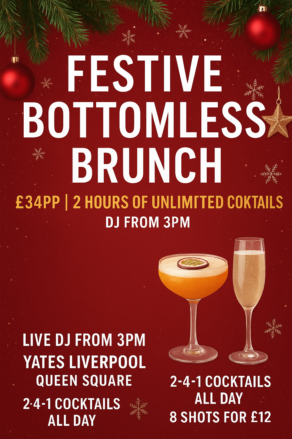 Festive Bottomless Brunch - With DJ