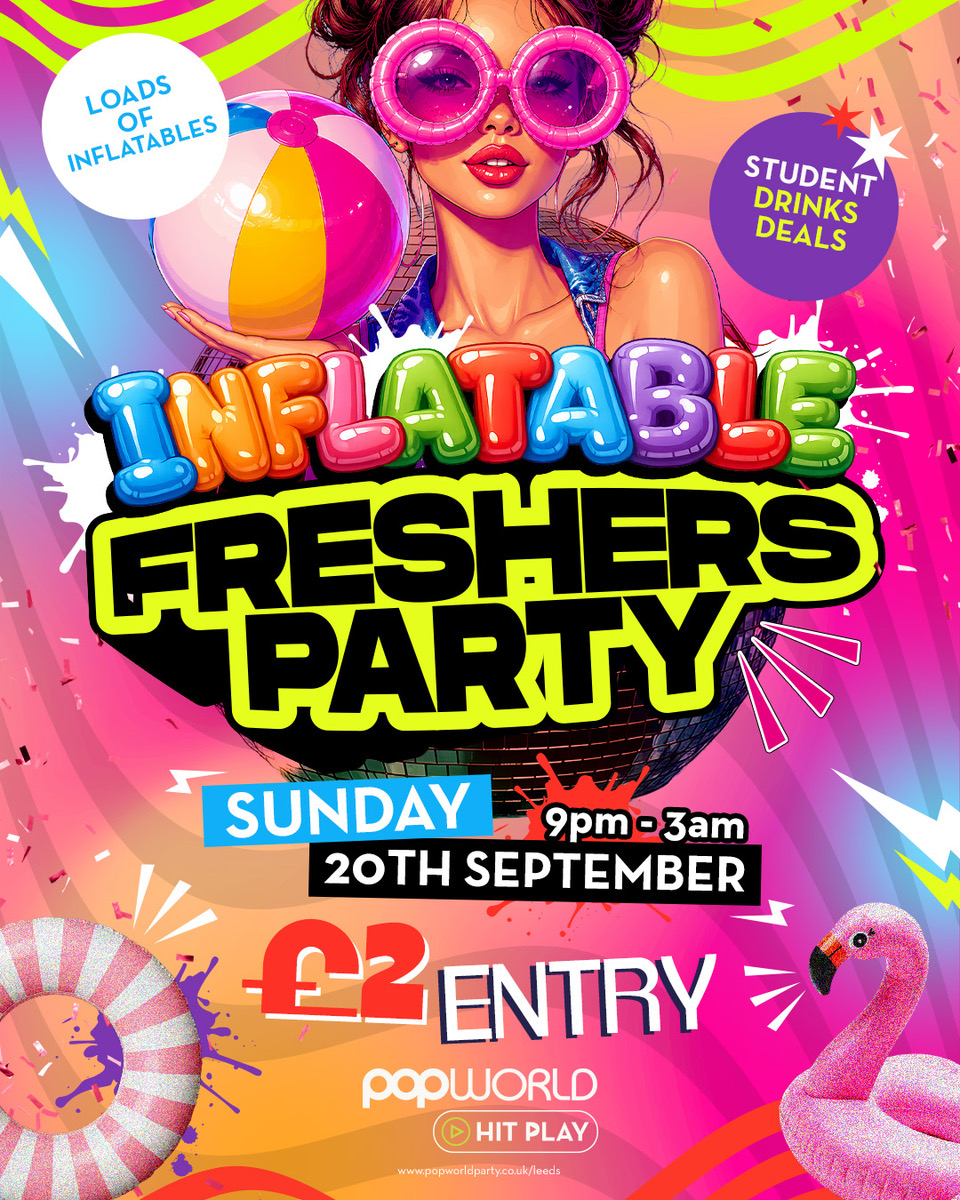  🦄 🎈 Freshers Inflatable Party 🌴