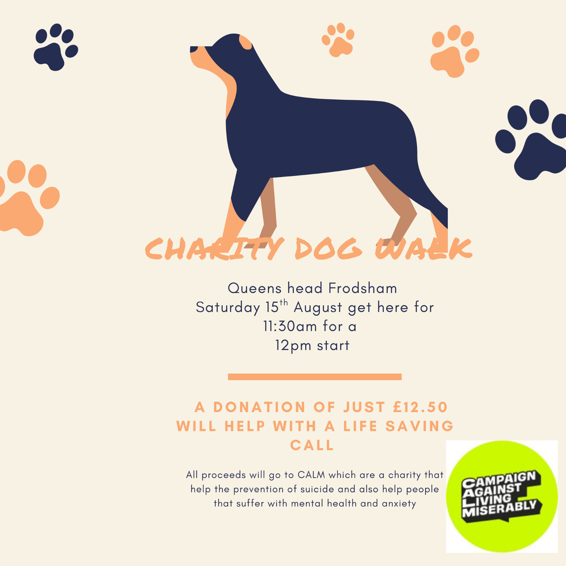 Charity dog walk 