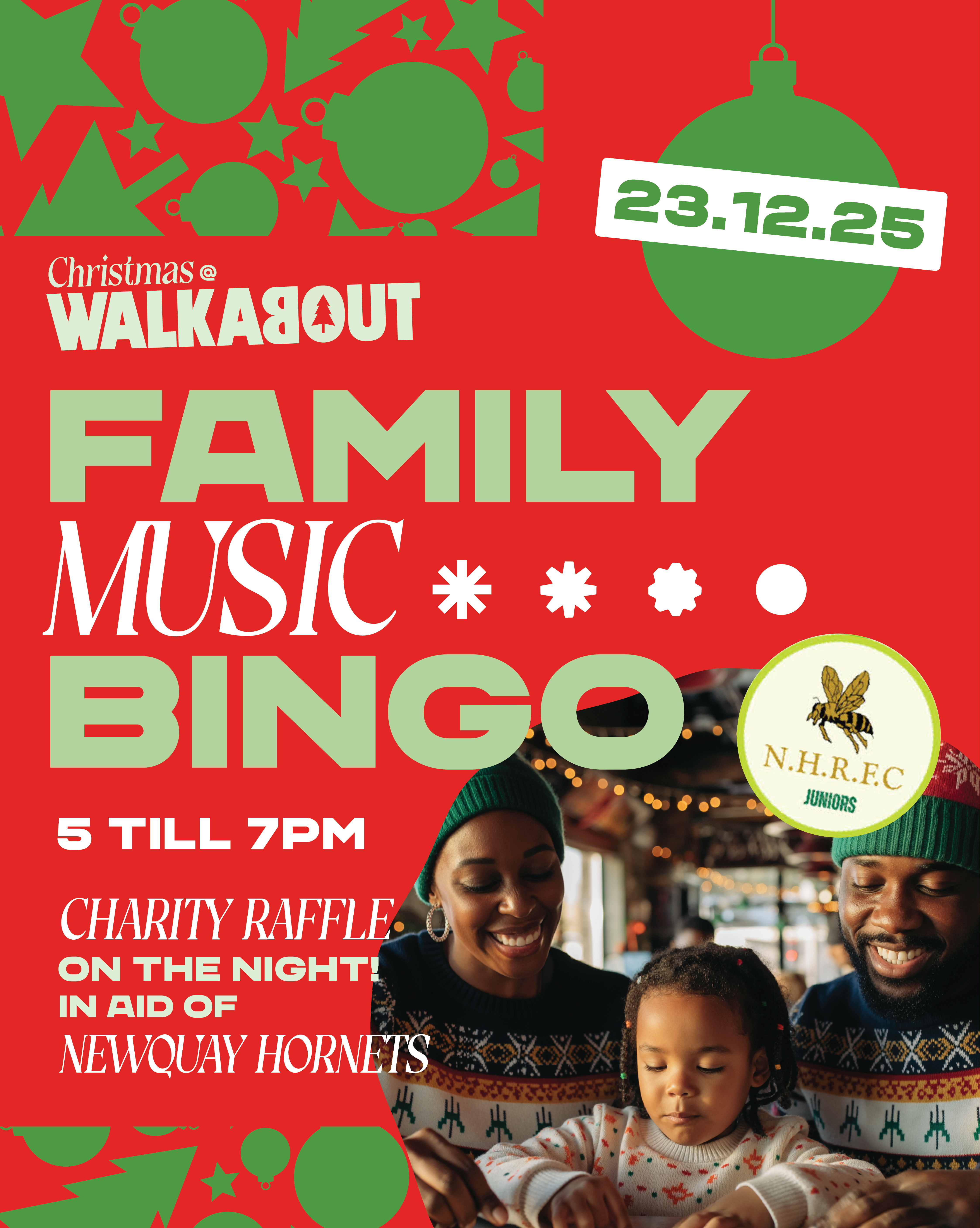 Christmas Family Music Bingo