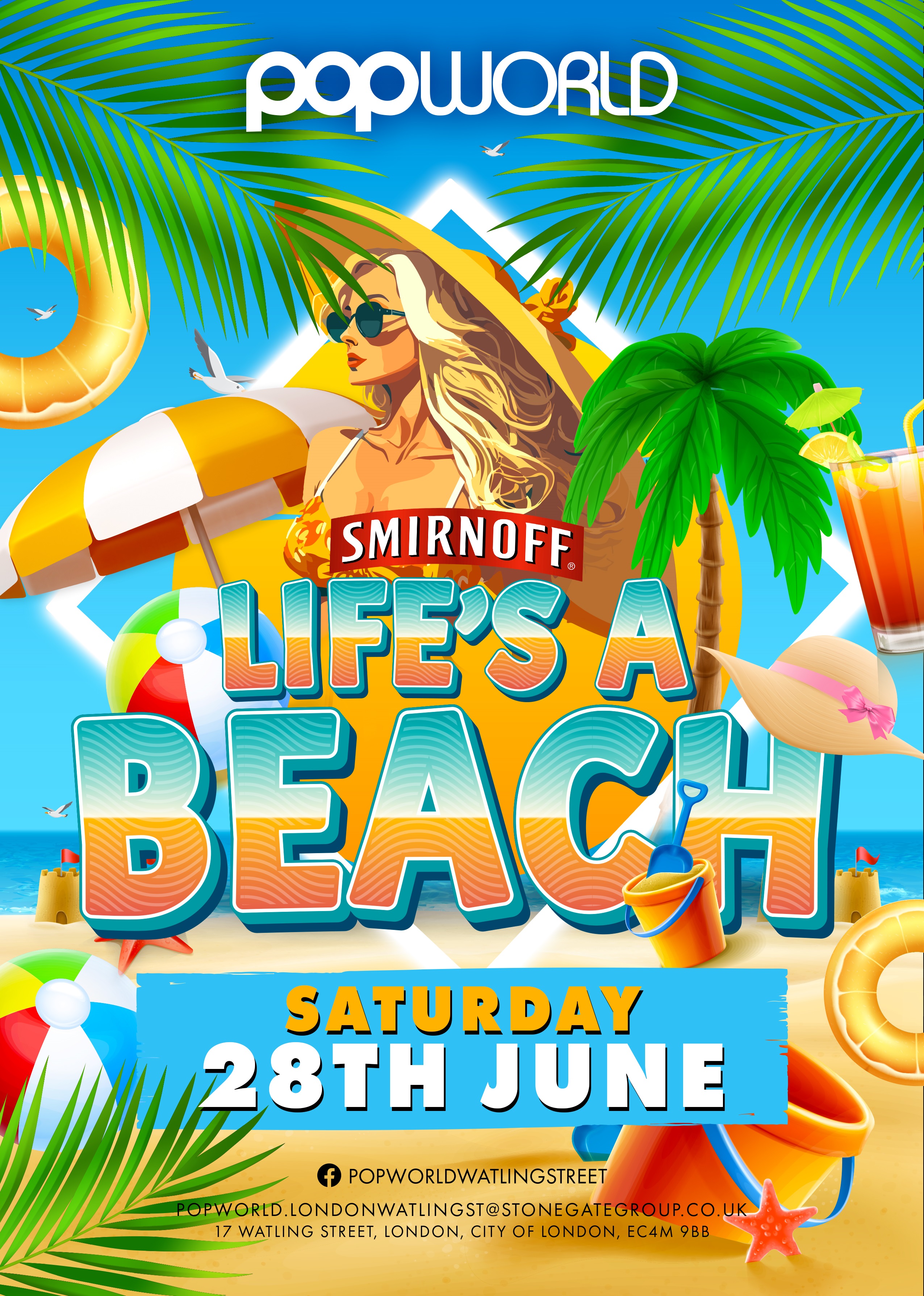 Smirnoff Lifes a Beach