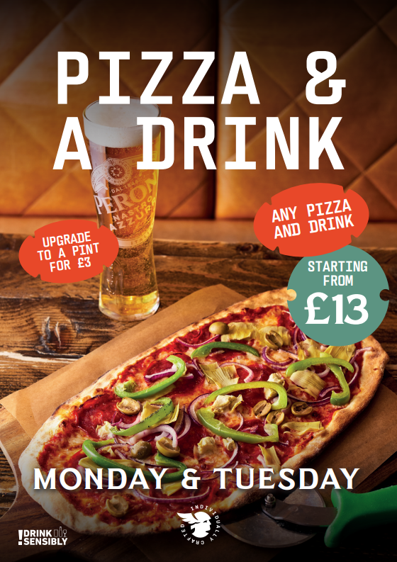 Pizza & Drink from £13.00