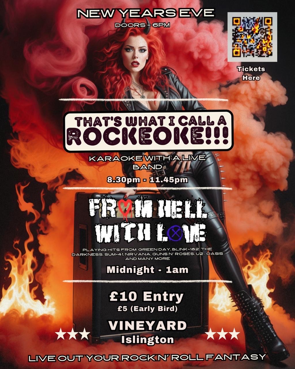 New years Eve party with rockeoke