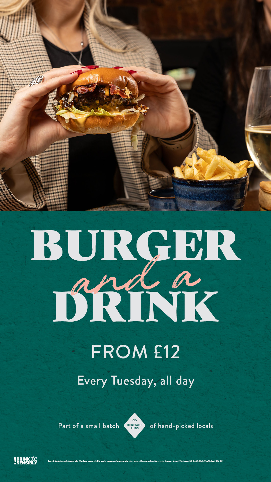 Burger And drink deal