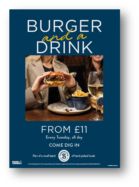 Burger and a drink Tuesday