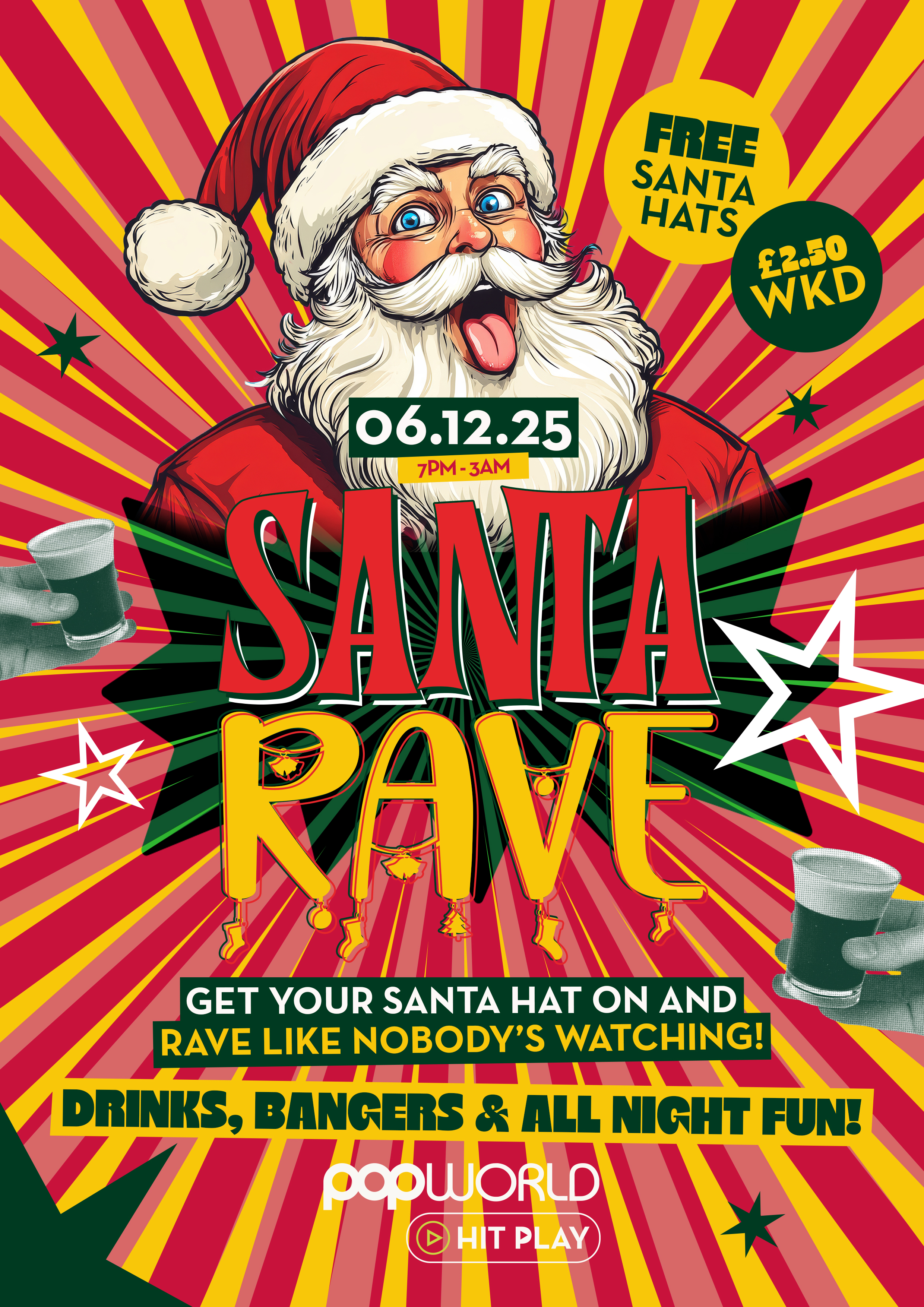 Santa Rave at Popworld 