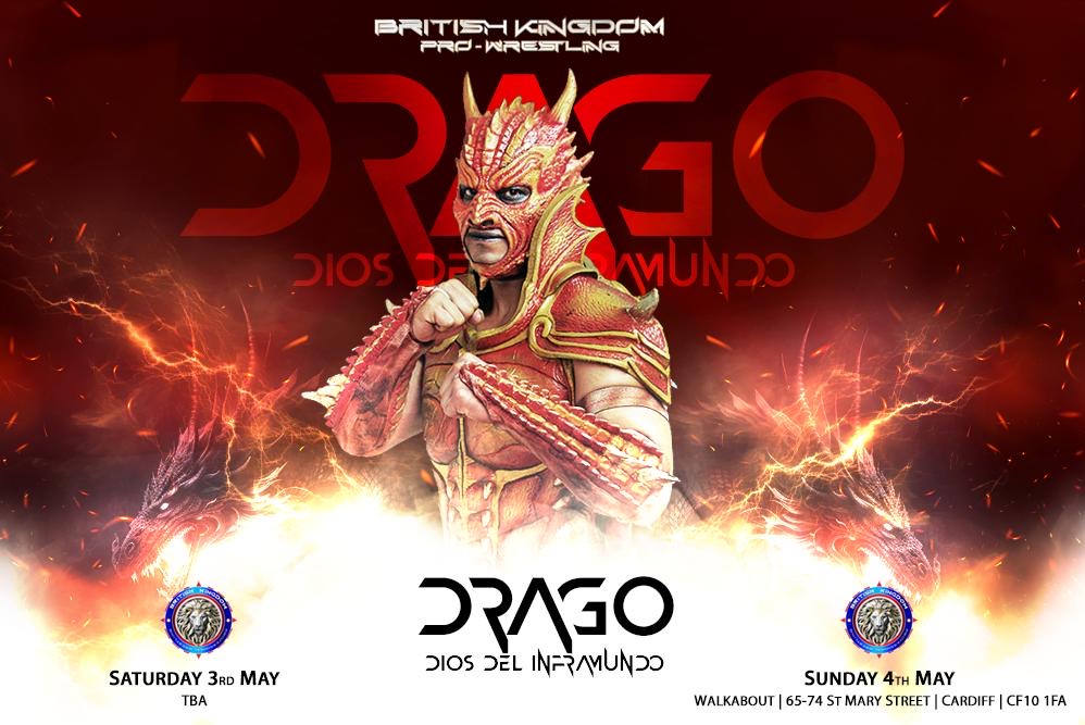 LIVE WRESTLING MEGA SHOW CARDIFF DRAGO LIVE