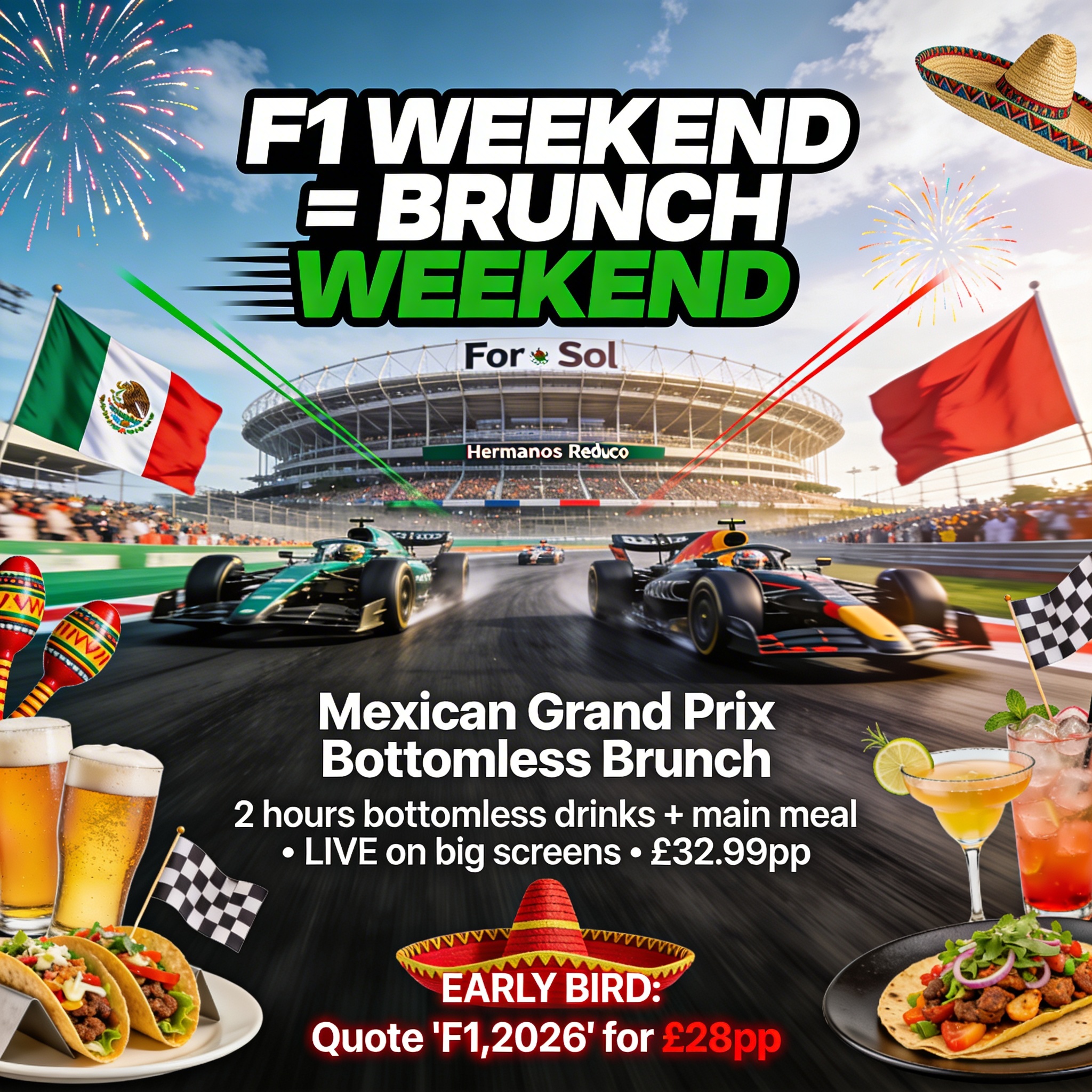 F1 Mexican GP Bottomless Brunch