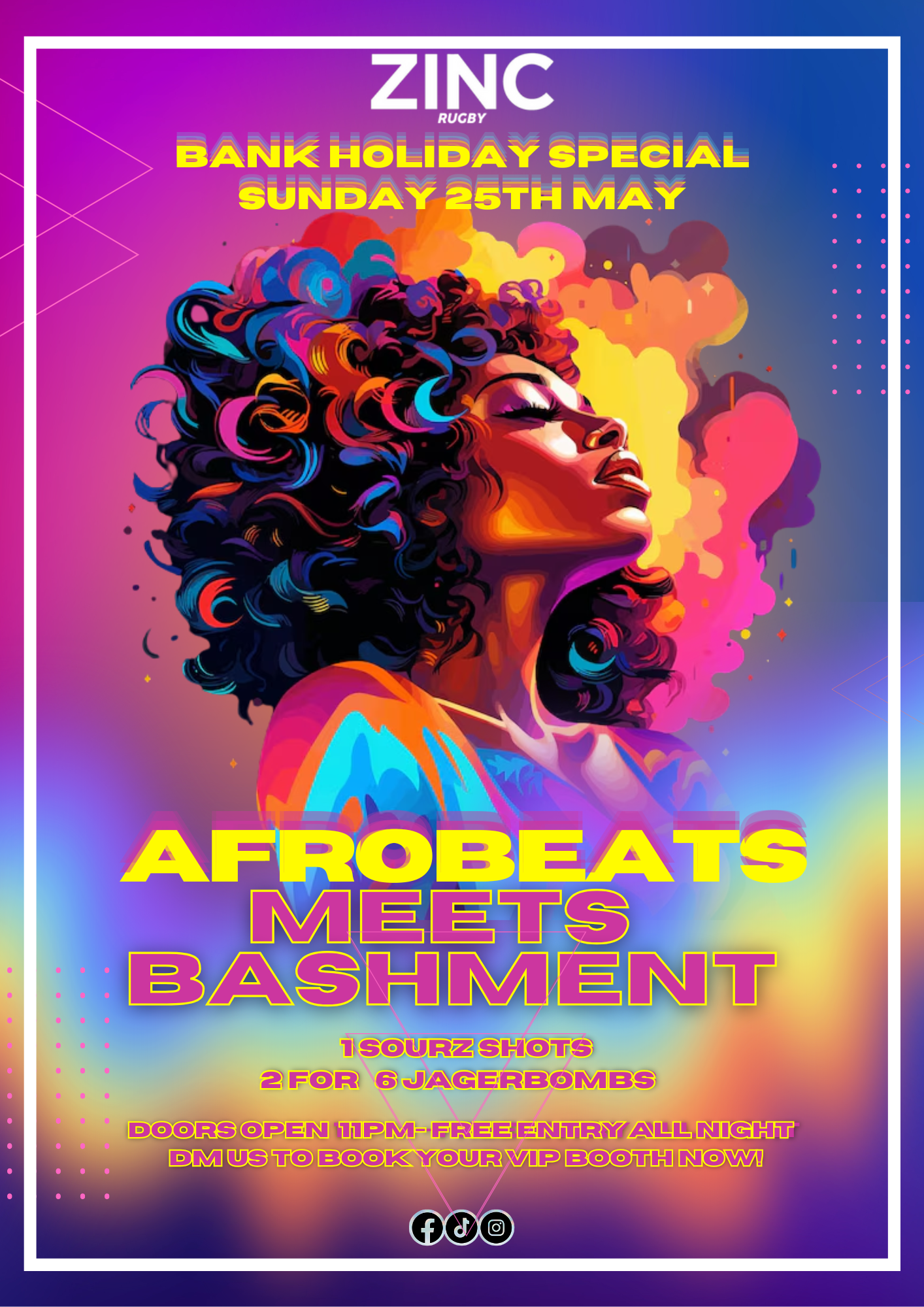 Afrobeats Meets Bashment Bank Holiday Sunday