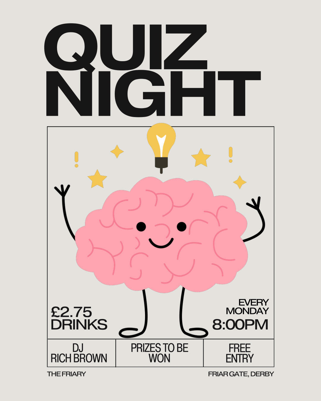 Monday Quiz Night with DJ Rich Brown