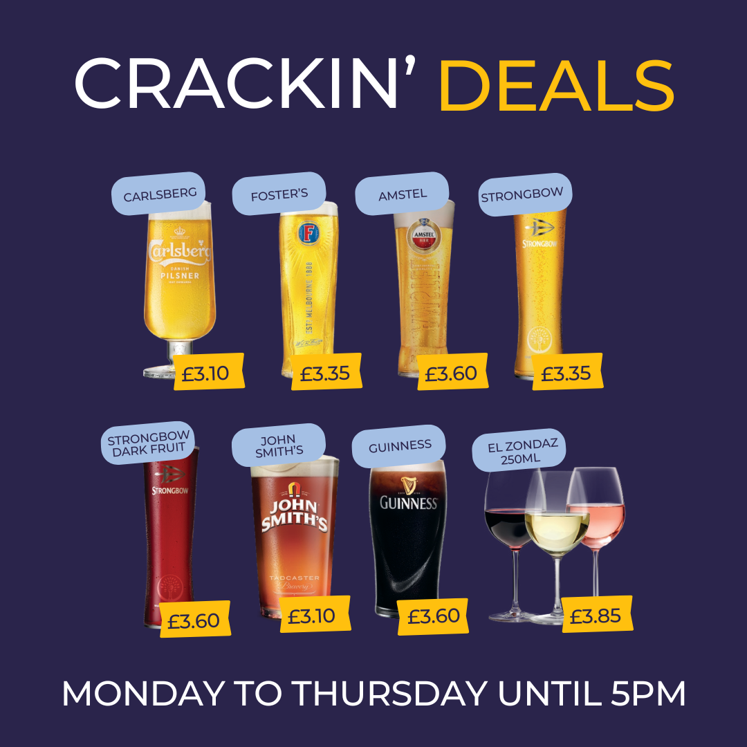 Crackin Deals Mon - Thurs