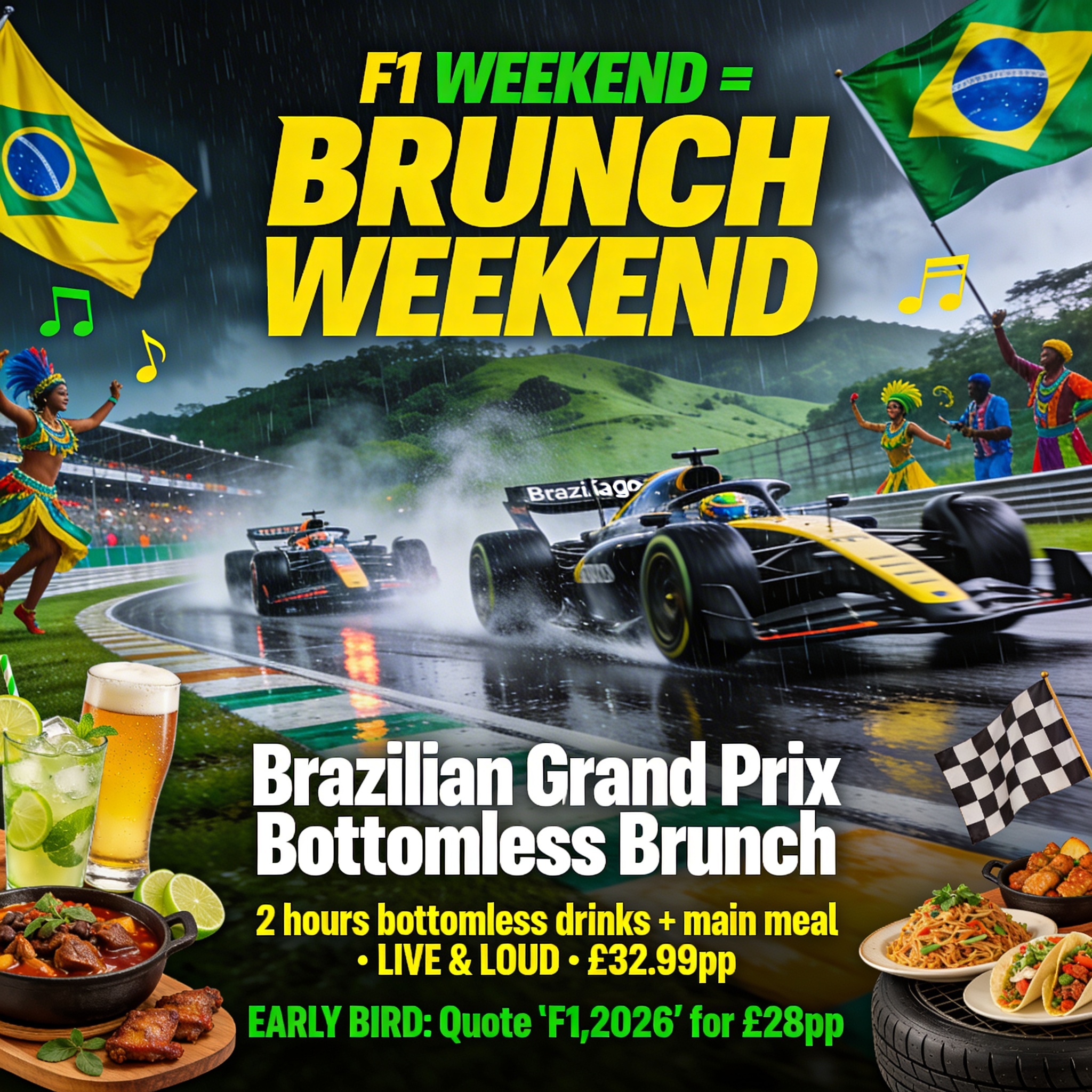 F1 Brazilian GP Bottomless Brunch