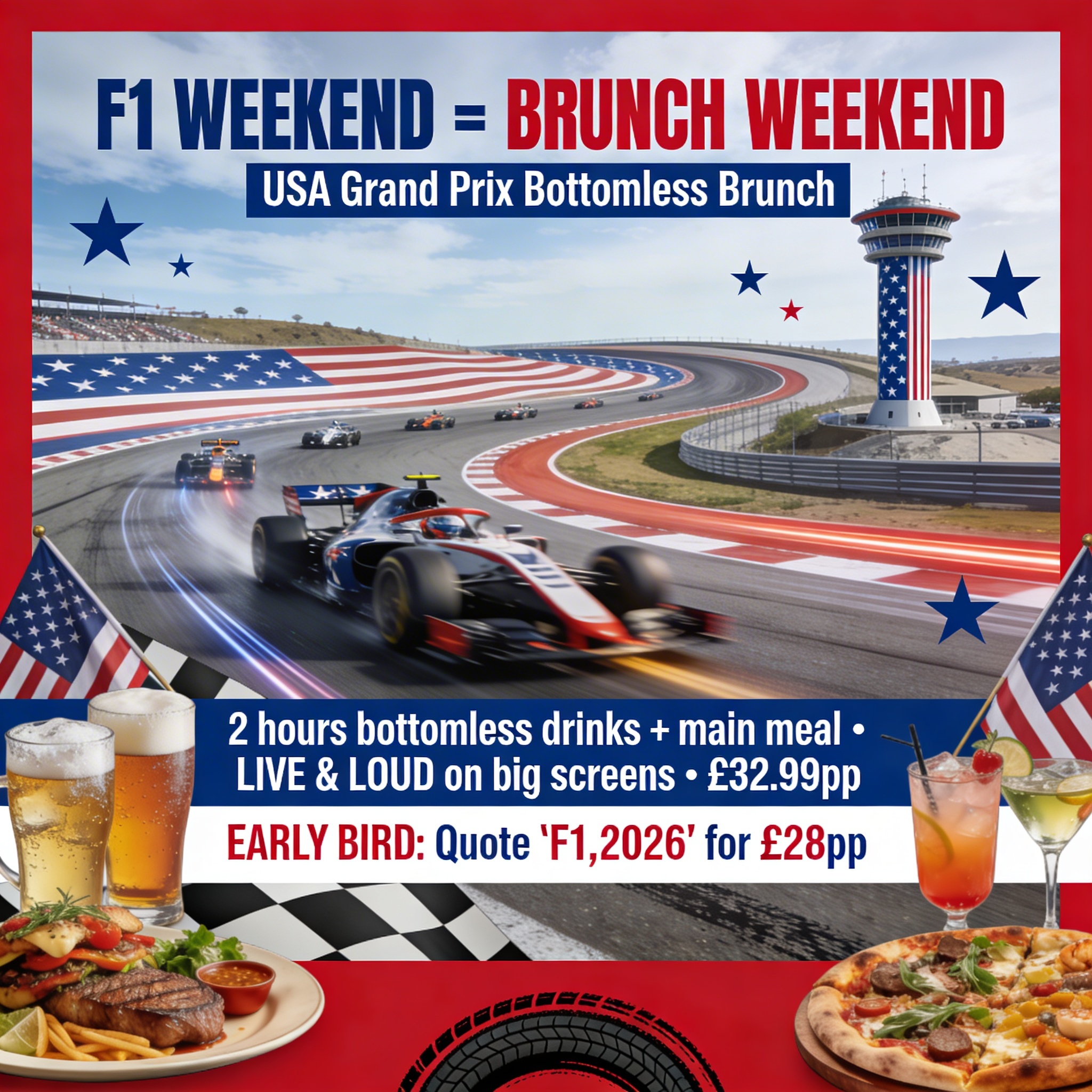 F1 USA GP Bottomless Brunch