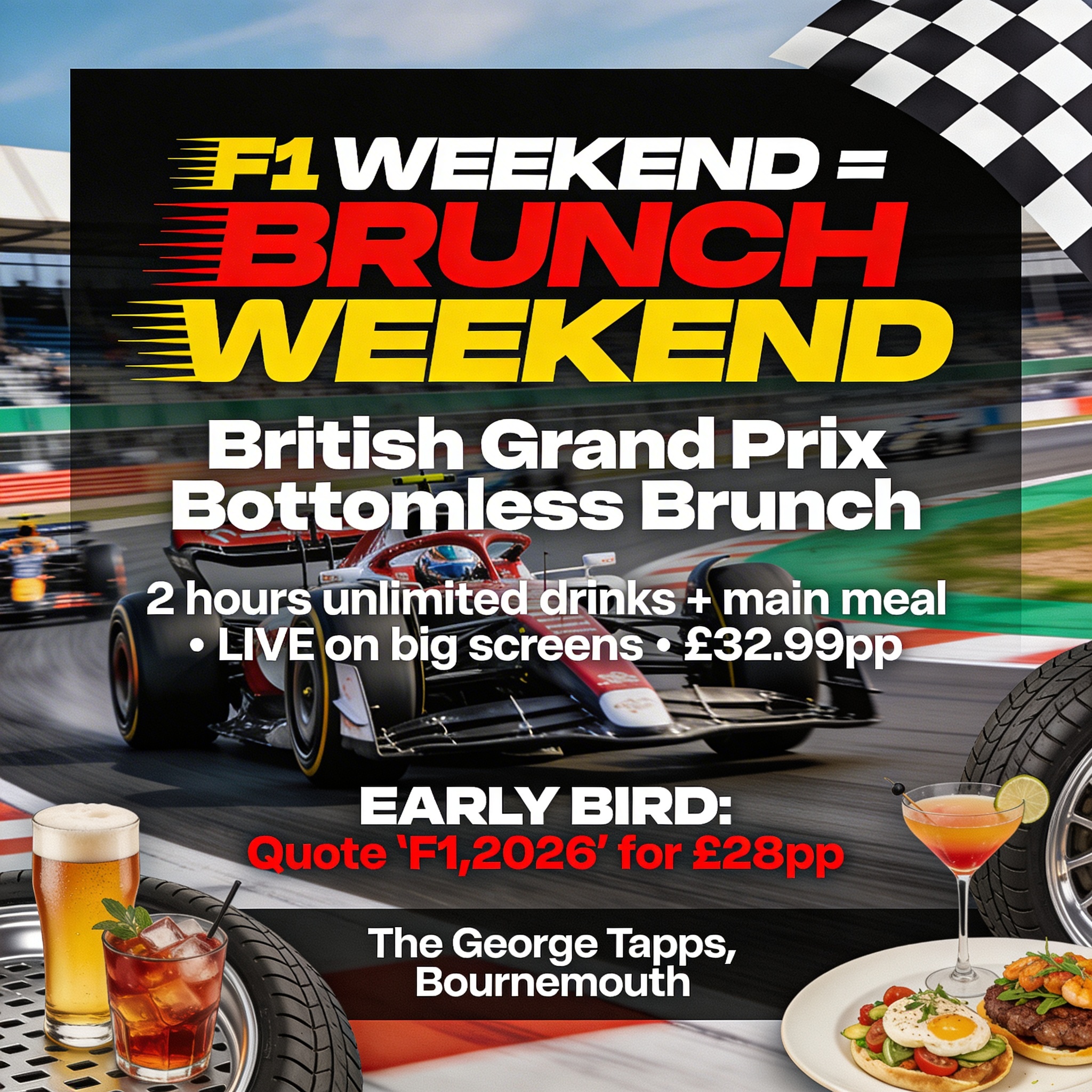 F1 British GP Bottomless Brunch 