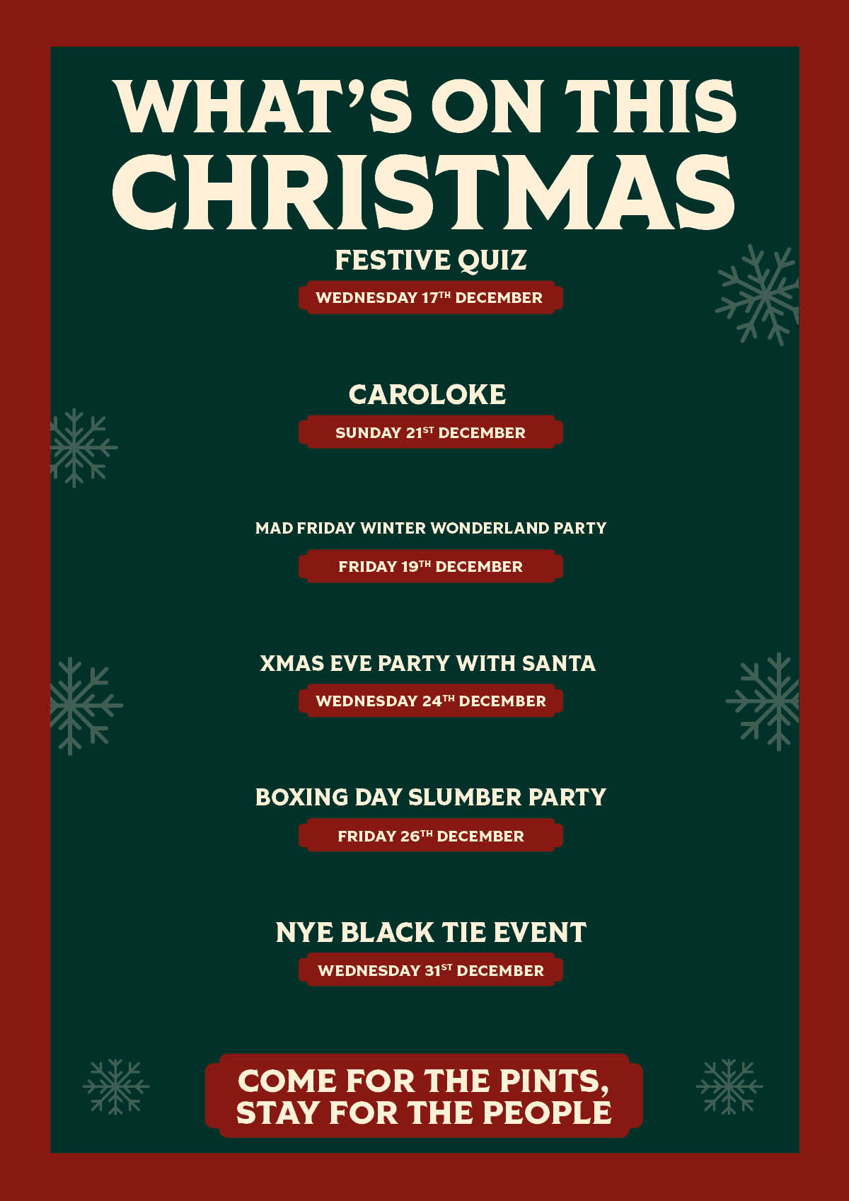 Festive Events!