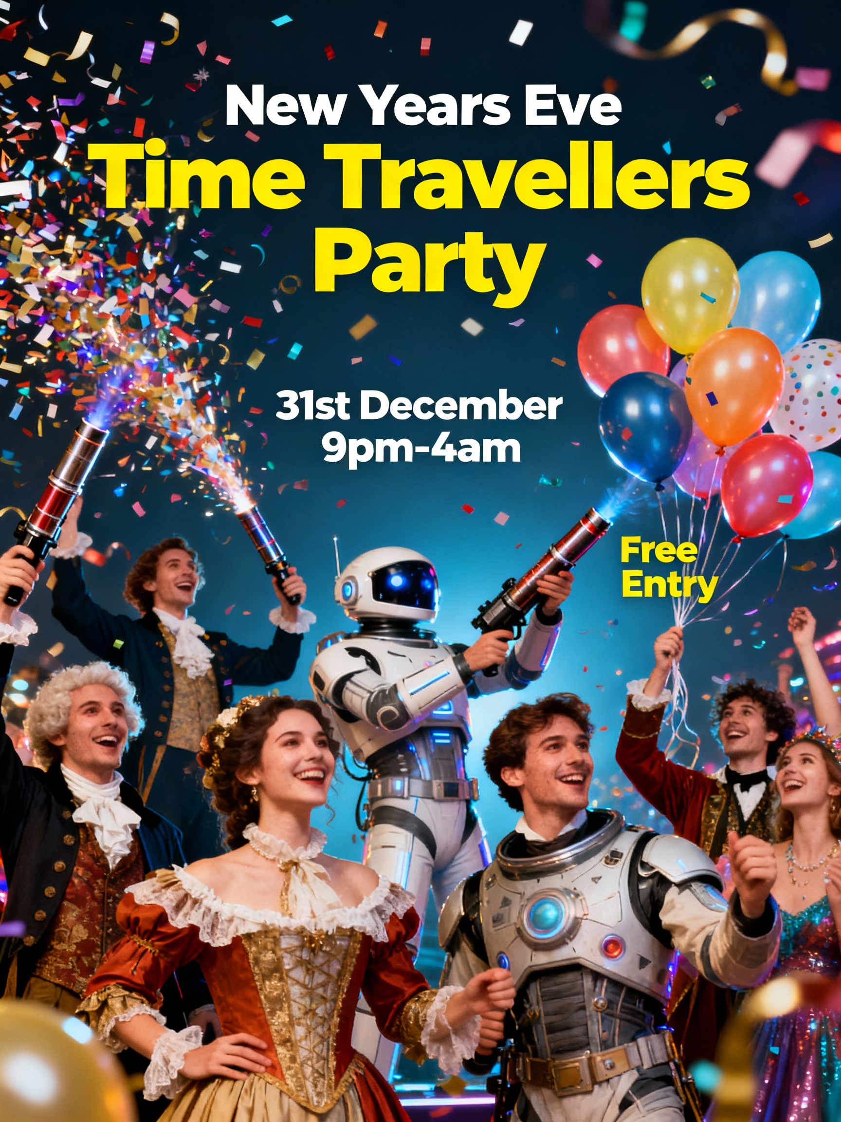 Time Travellers New Years Eve Party