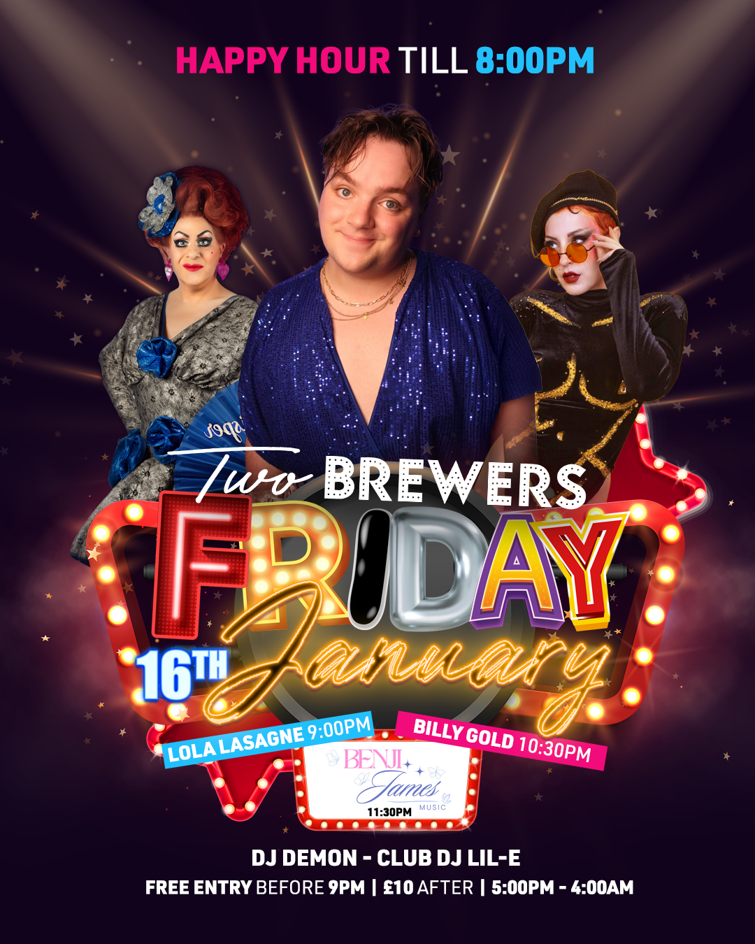 Triple Drag Friday Night Party