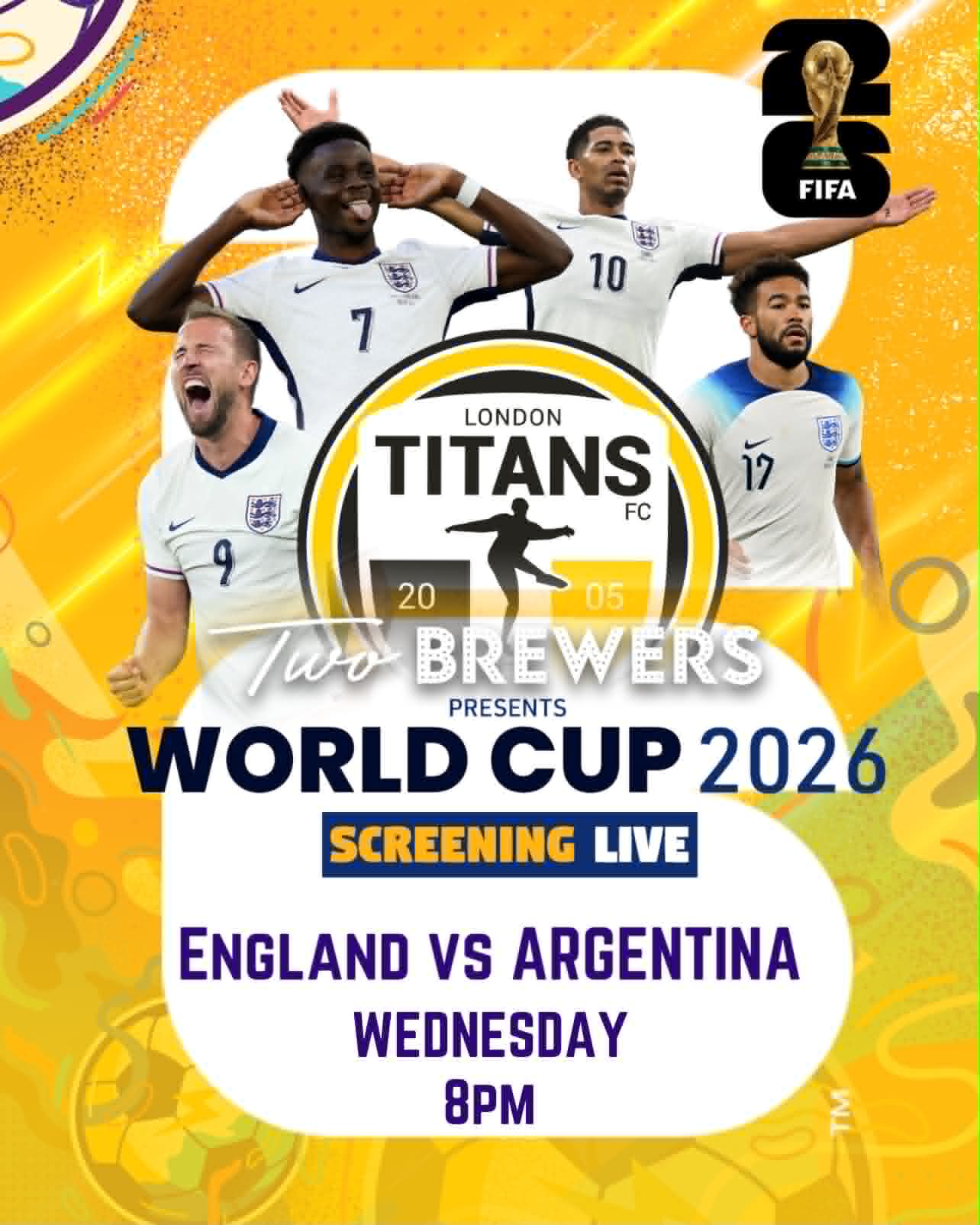 WORLD CUP SEMI-FINAL – screening 