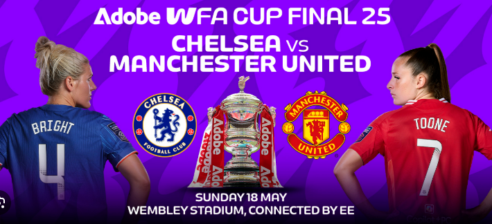 womens FA Cup Final Chelsea V Man United 