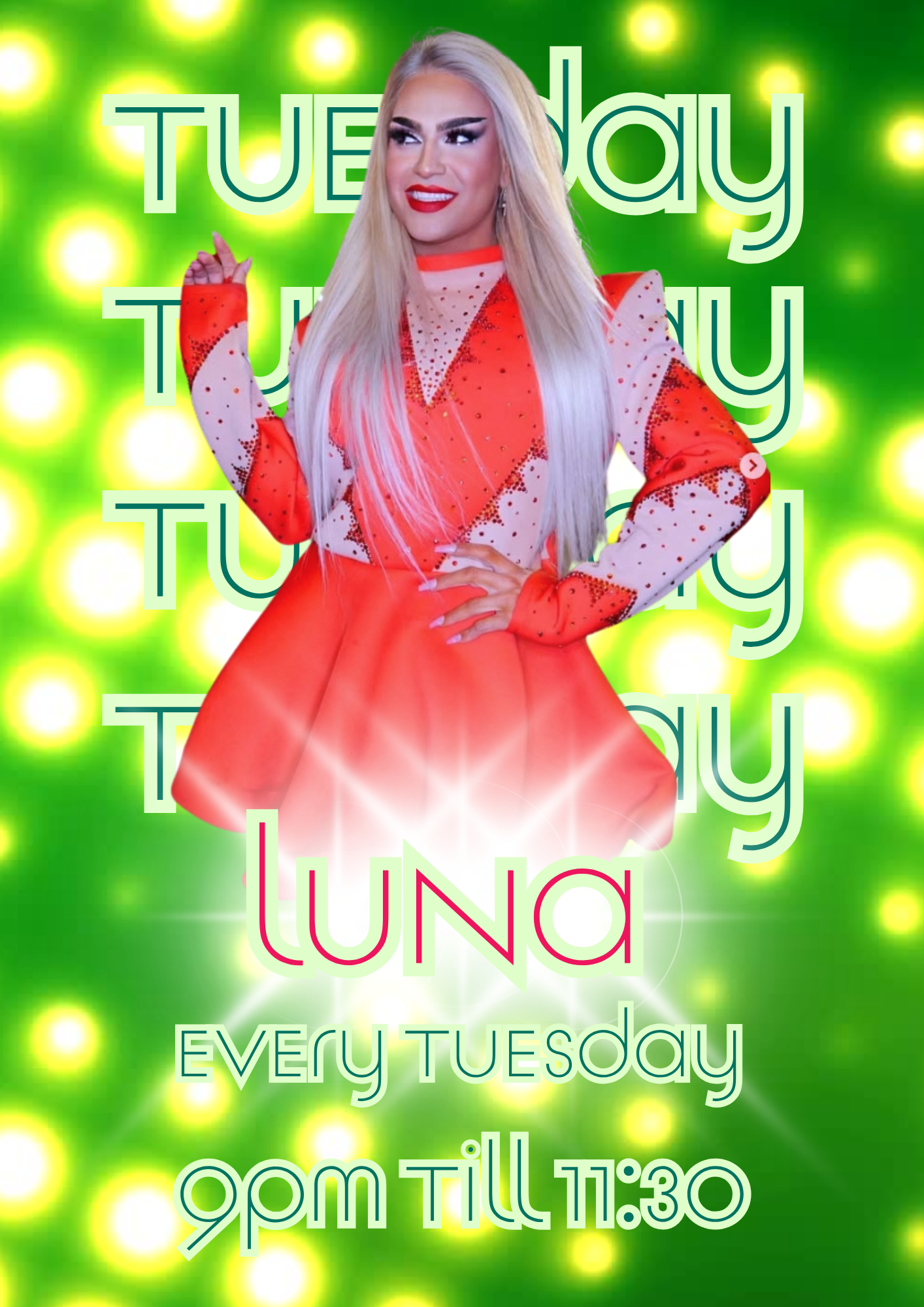 Cabaret with Luna from 9pm
