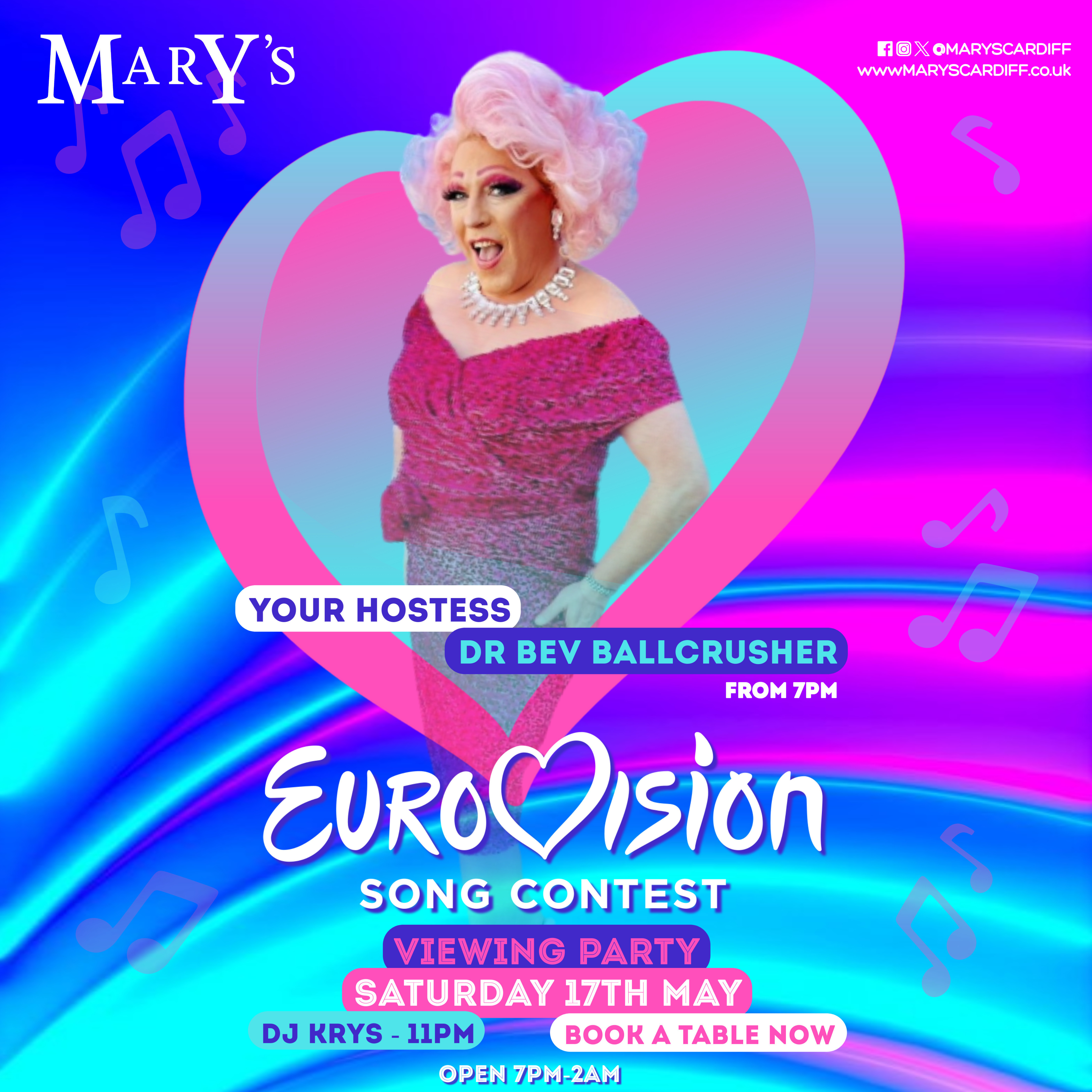 Eurovision Viewing Party with Dr Bev